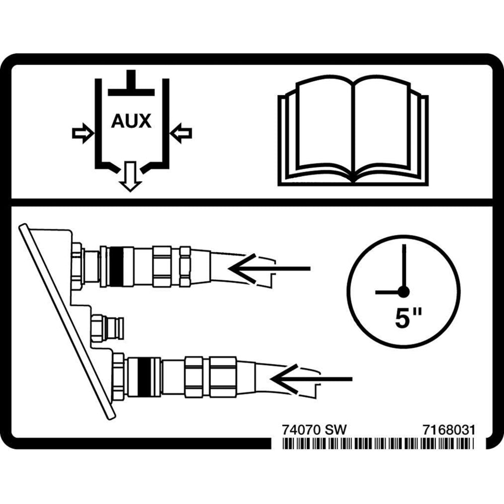 Part No. 7168031 Coupler Decal Fit For Bobcat