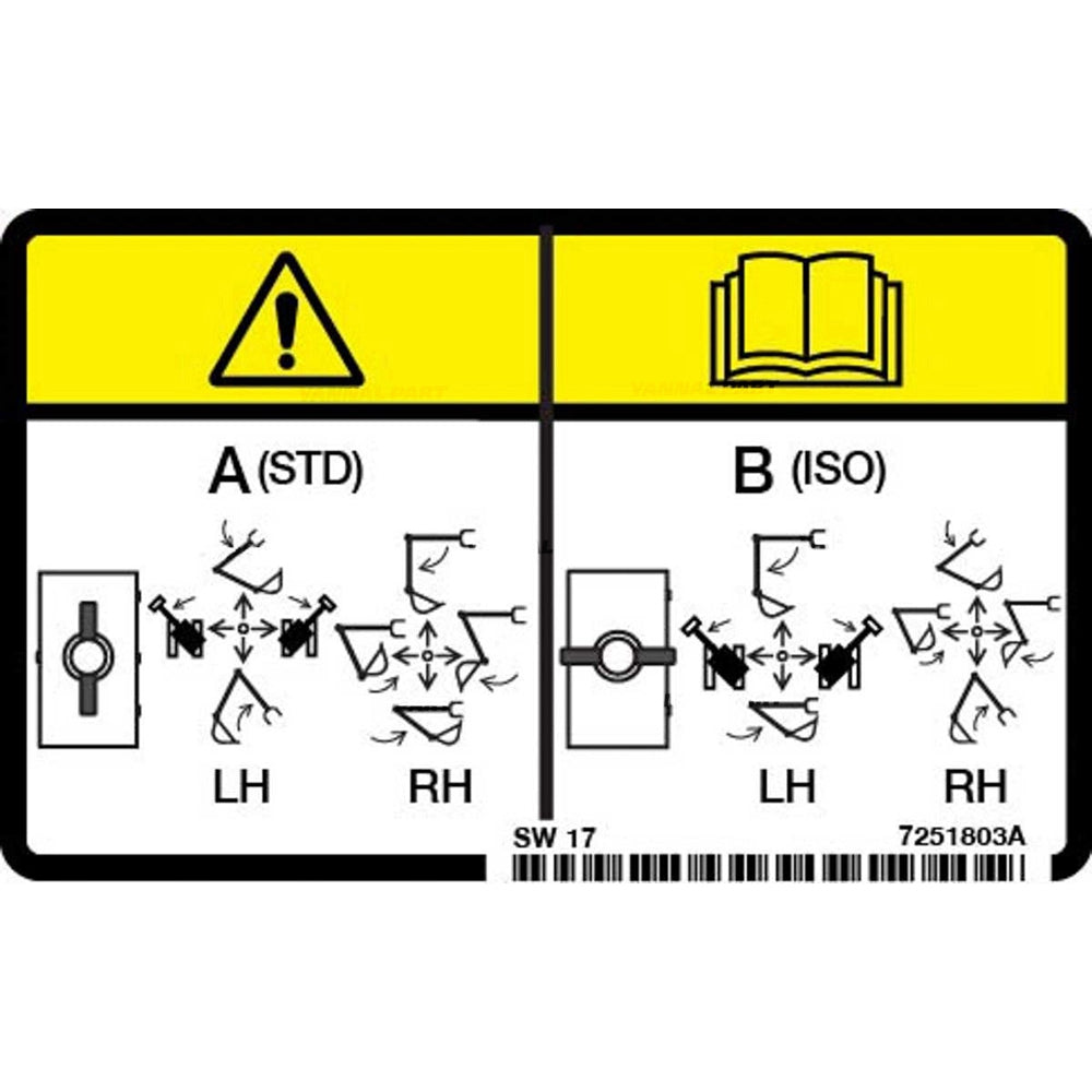 Part No. 7251803 STD/ISO Decal Fit For Bobcat