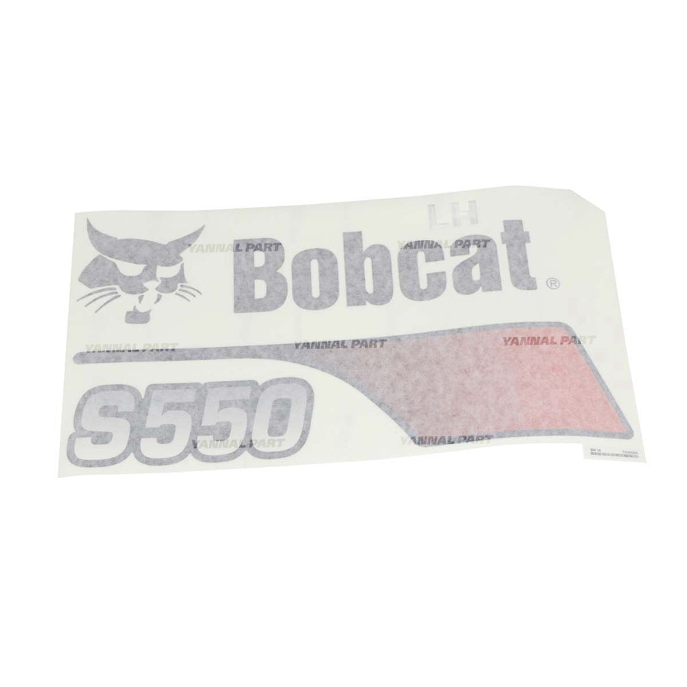 Part No. 7302602 LH S550 Model Decal for Skid Steer Loaders