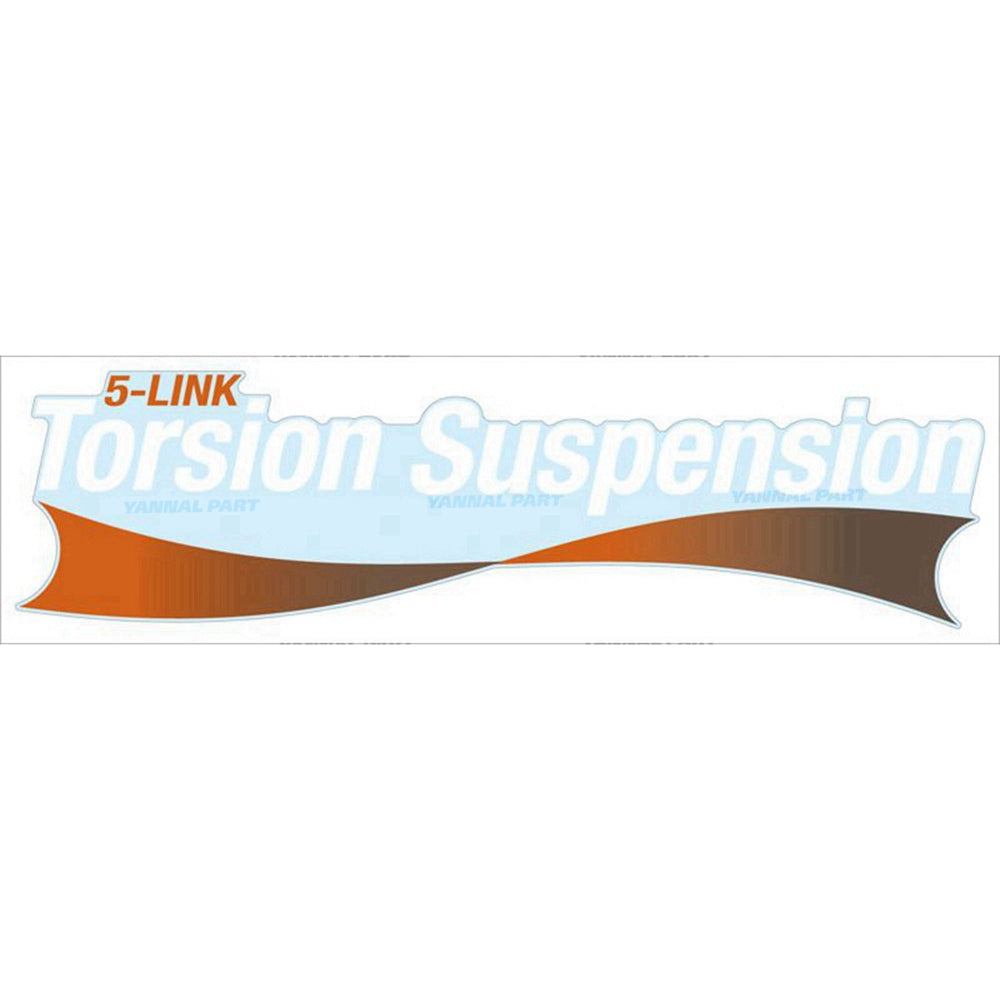 Part No. 7325285 Suspension Torsion Decal for Track Loaders