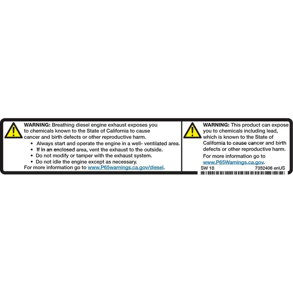 Part No. 7352406 Warning Decal Fit For Bobcat