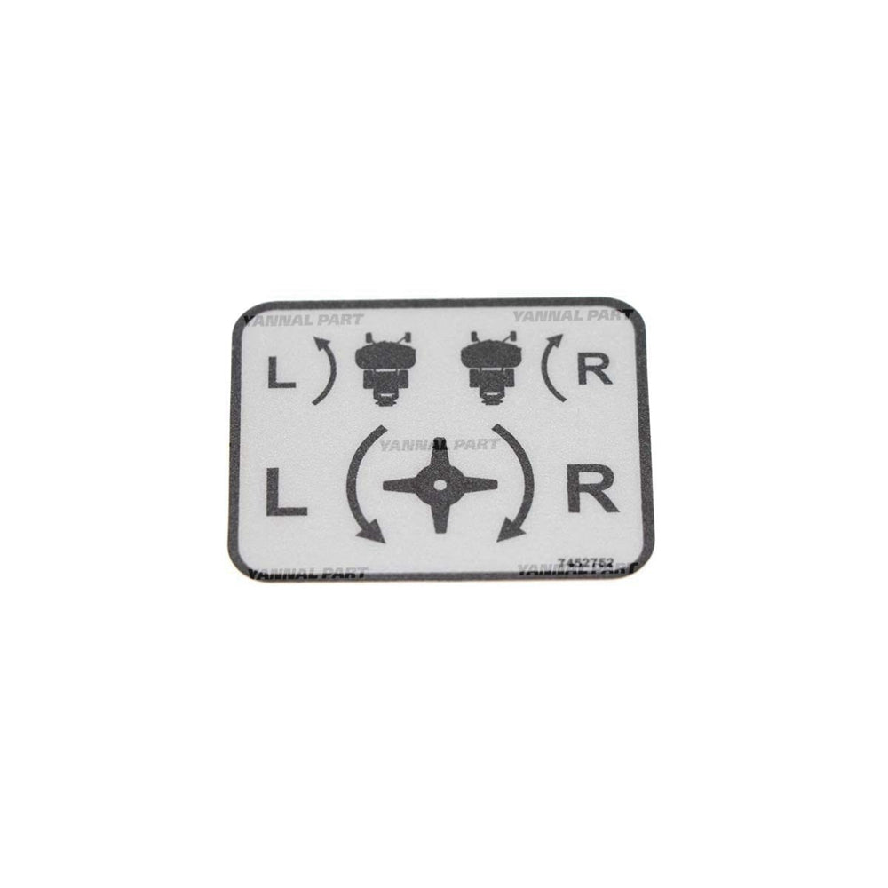 Part No. 7452752 Control Decal for Turf