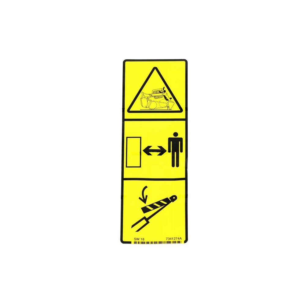 Part No. 7341274 Danger Decal for Loaders