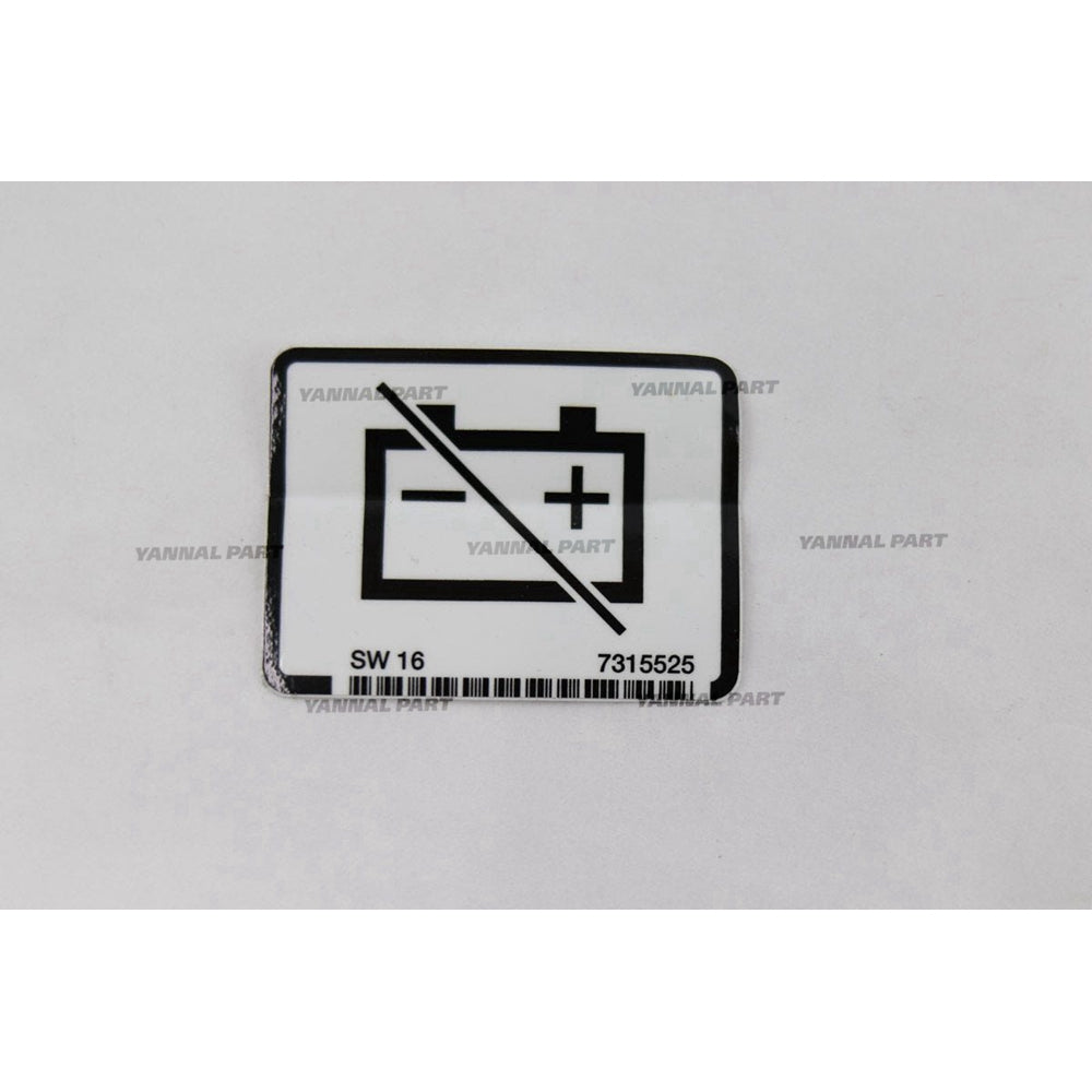 Part No. 7315525 Battery Disconnect Decal Fit For Bobcat