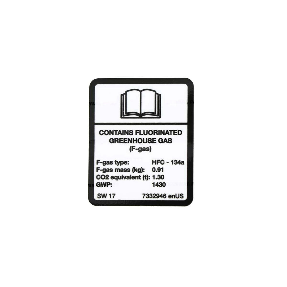 Part No. 7332946 HVAC Decal for Loaders