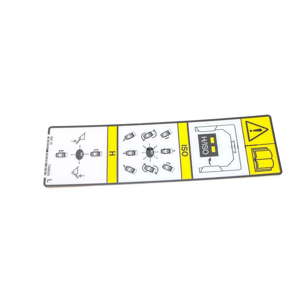 Part No. 7368056 STD/ISO LH Decal for Loaders