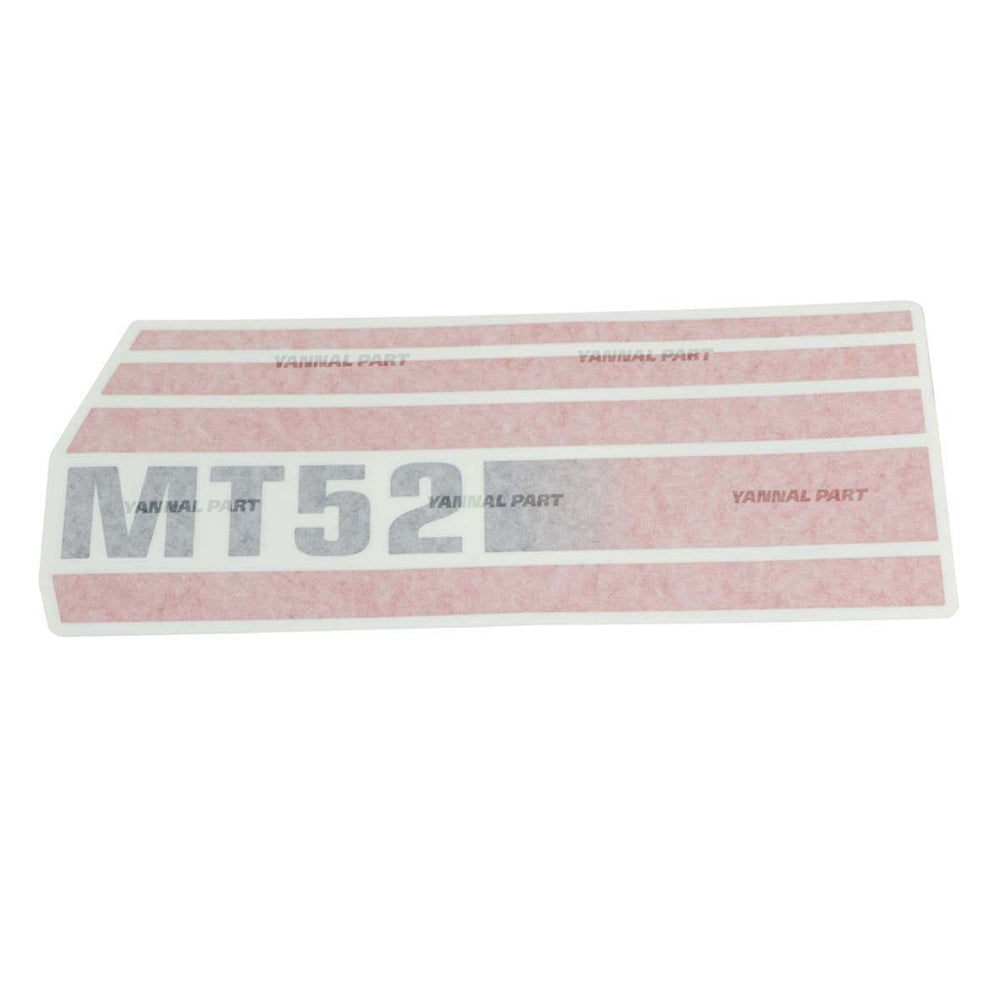 Part No. 6737049 MT52 Model Decal for Mini Track Loaders