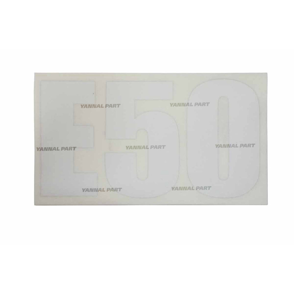 Part No. 7175347 E50 Model Decal for Excavators