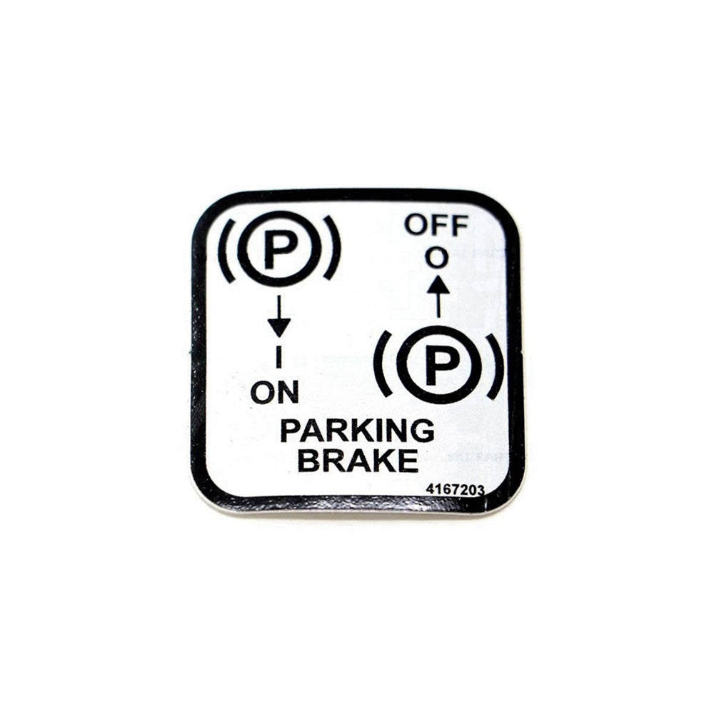 Part No. 4167203 Brake Parking Decal Fit For Bobcat