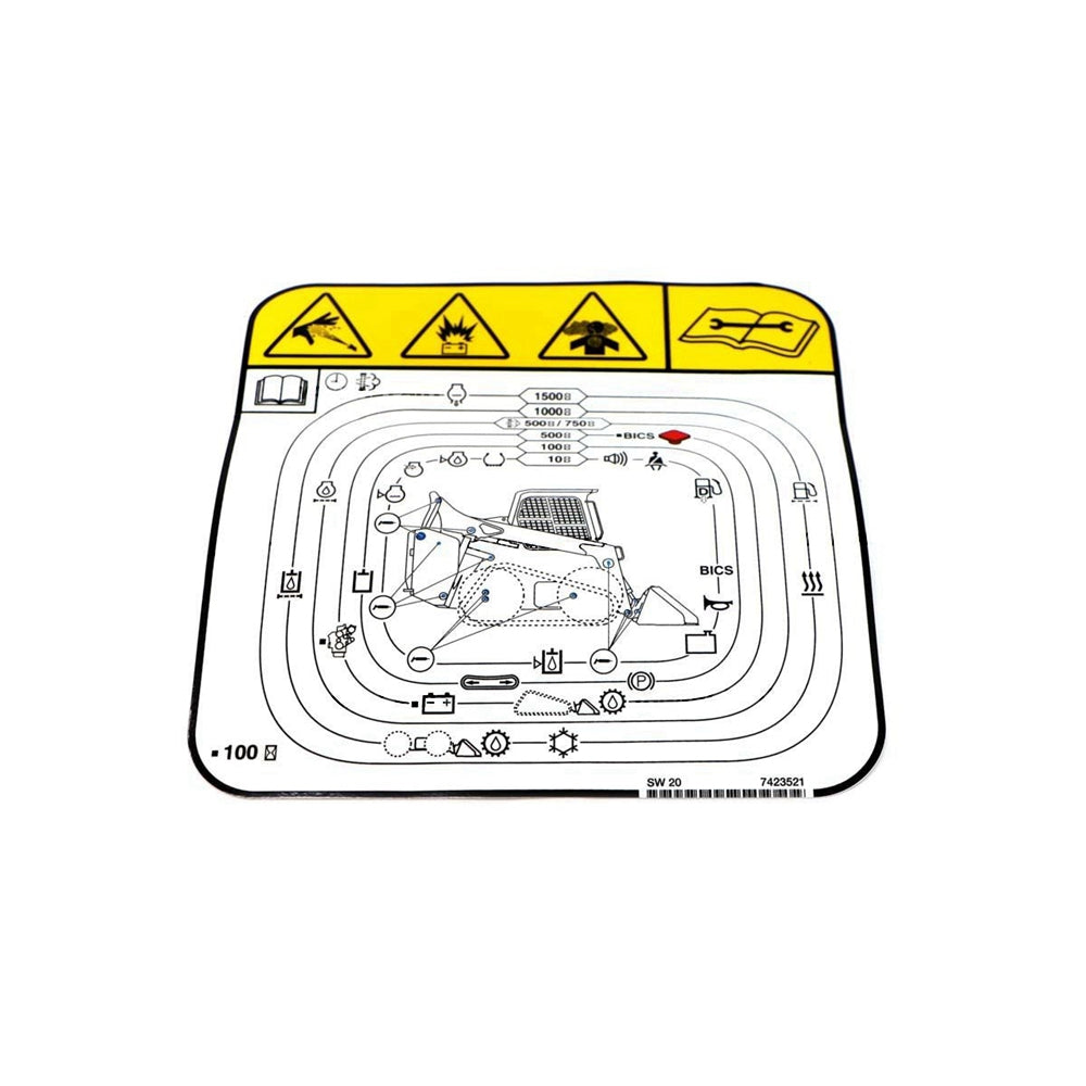 Part No. 7423521 Service Decal for Loaders