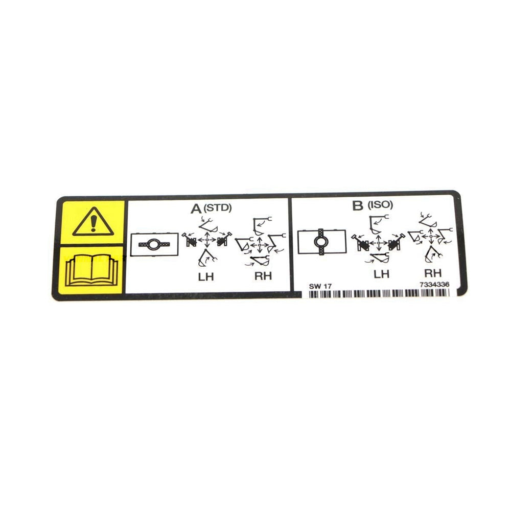 Part No. 7334336 Decal Std/Iso Fit For Bobcat