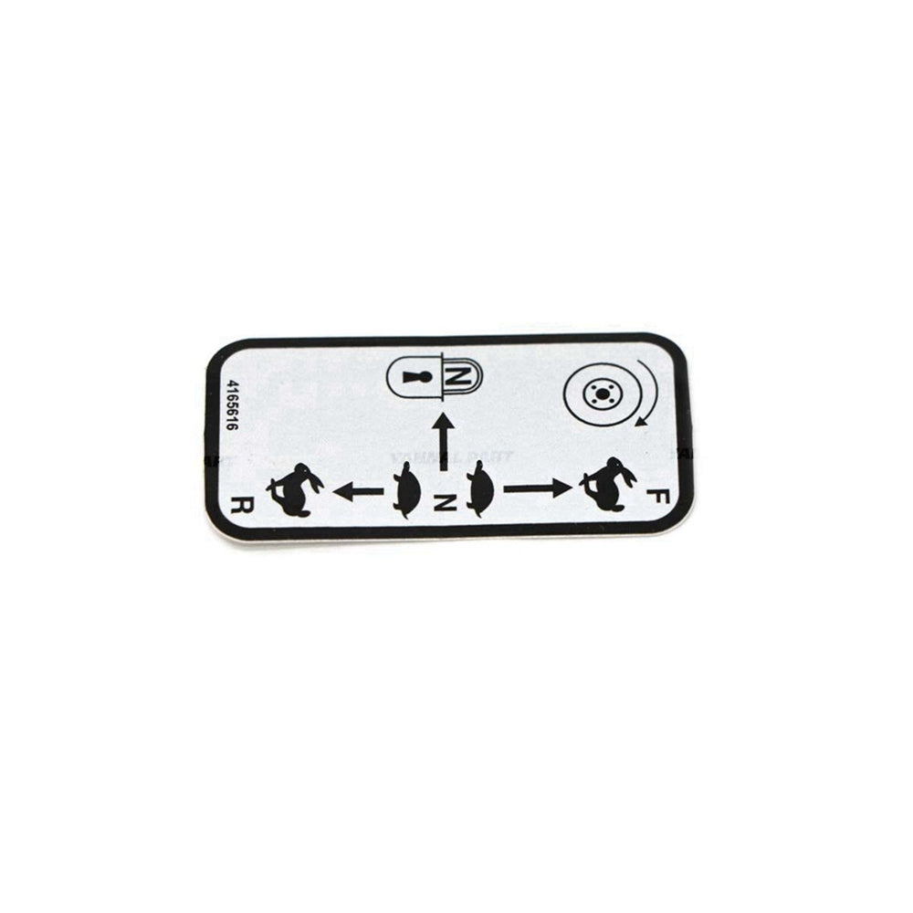 Part No. 4165616 Traction Decal For ZT Zero-Turn Ride-On Mowers