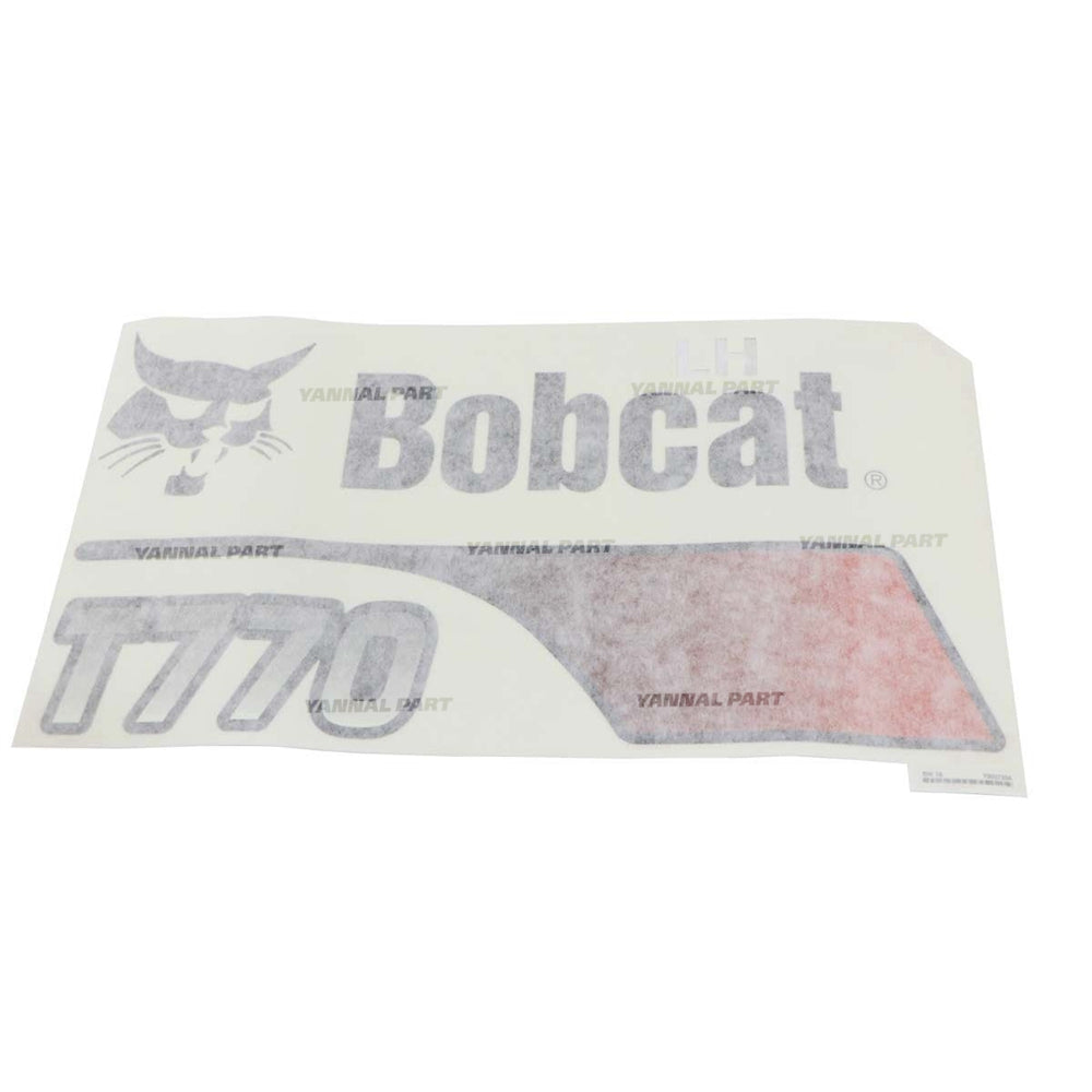 Part No. 7303733 Left Bobcat T770 Decal Fit For Bobcat