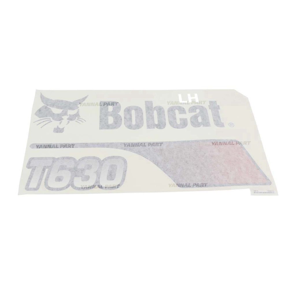 Part No. 7302844 Upright T630 Model LH Decal for Track Loaders
