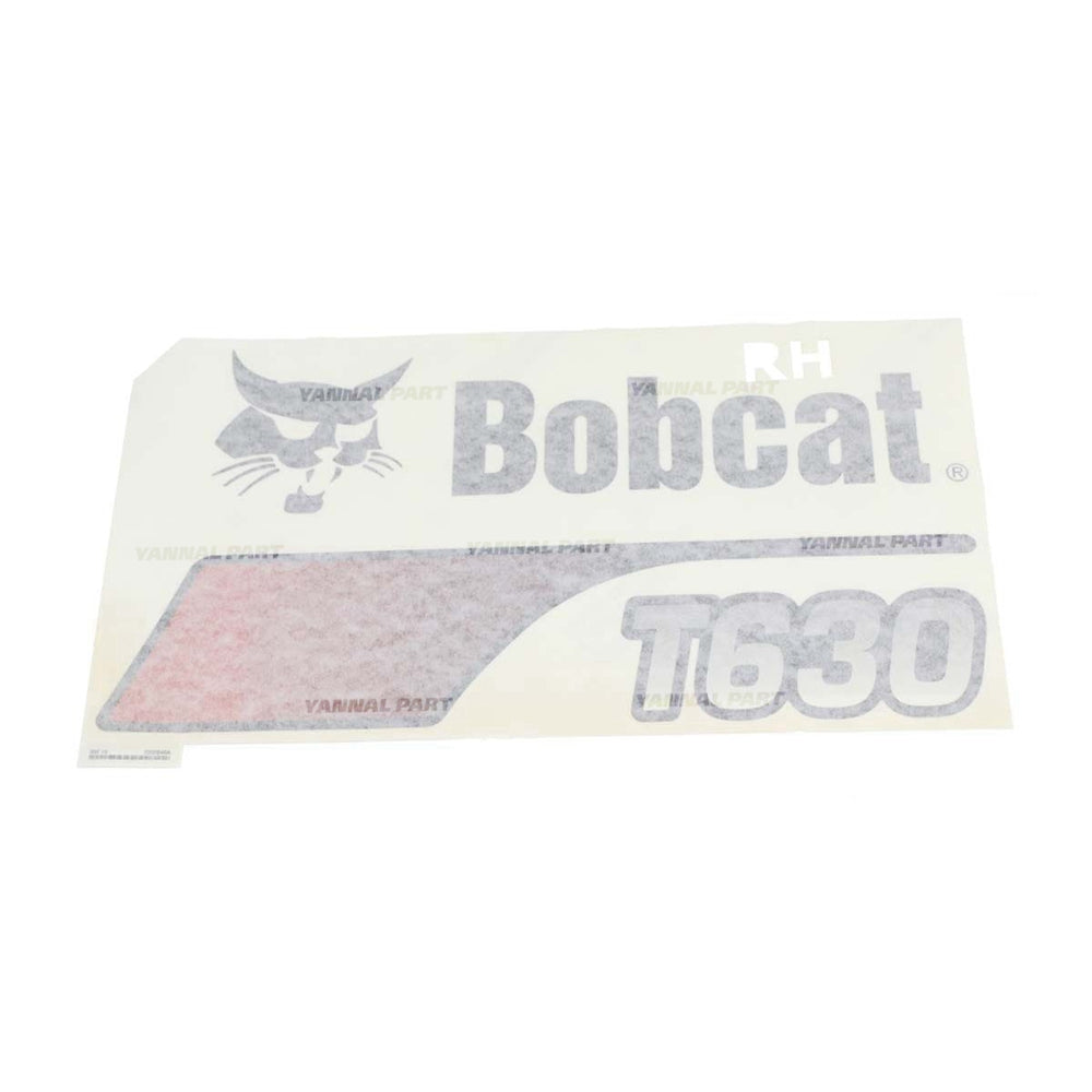 Part No. 7302845 Upright T630 Model RH Decal for Track Loaders