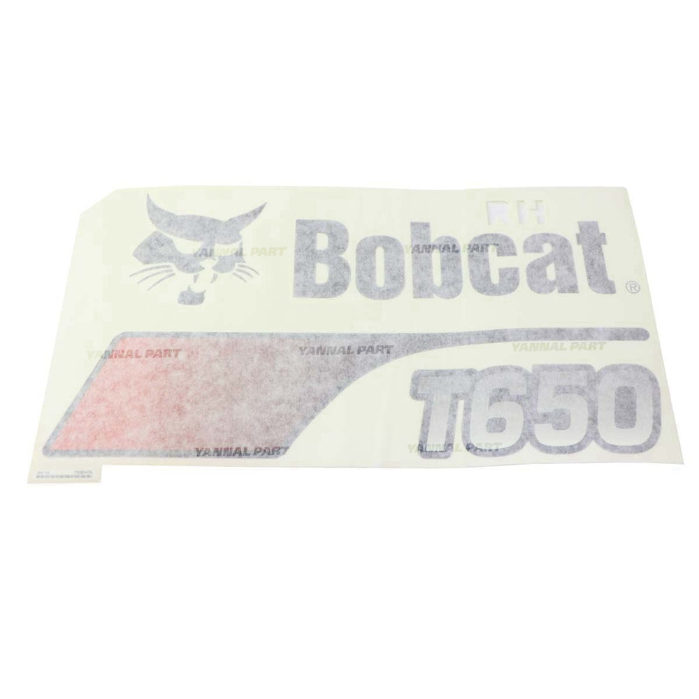 Part No. 7302847 T650 Right Decal for Track Loaders