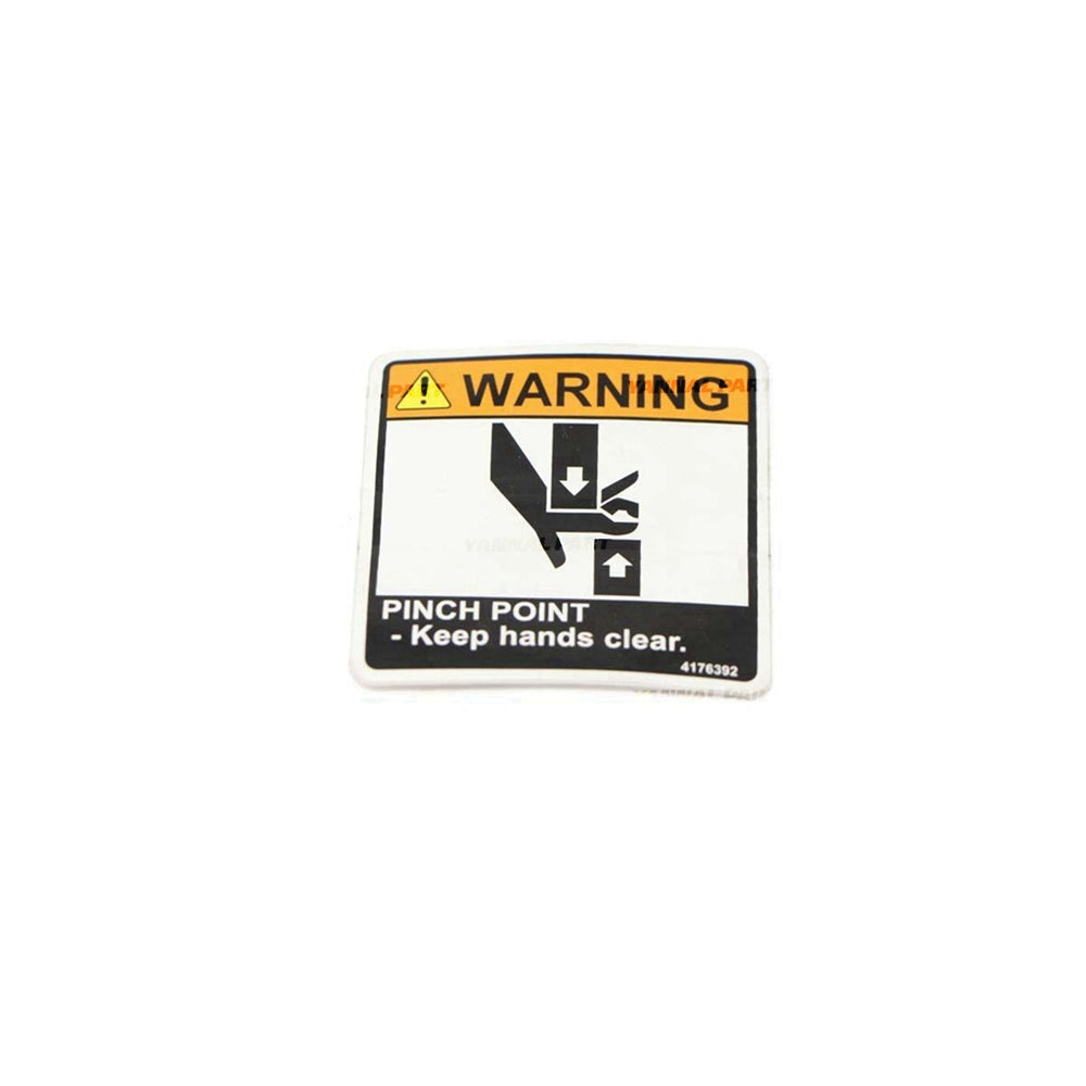 Part No. 4176392 Warning Decal For ZT Zero-Turn Ride-On Mowers