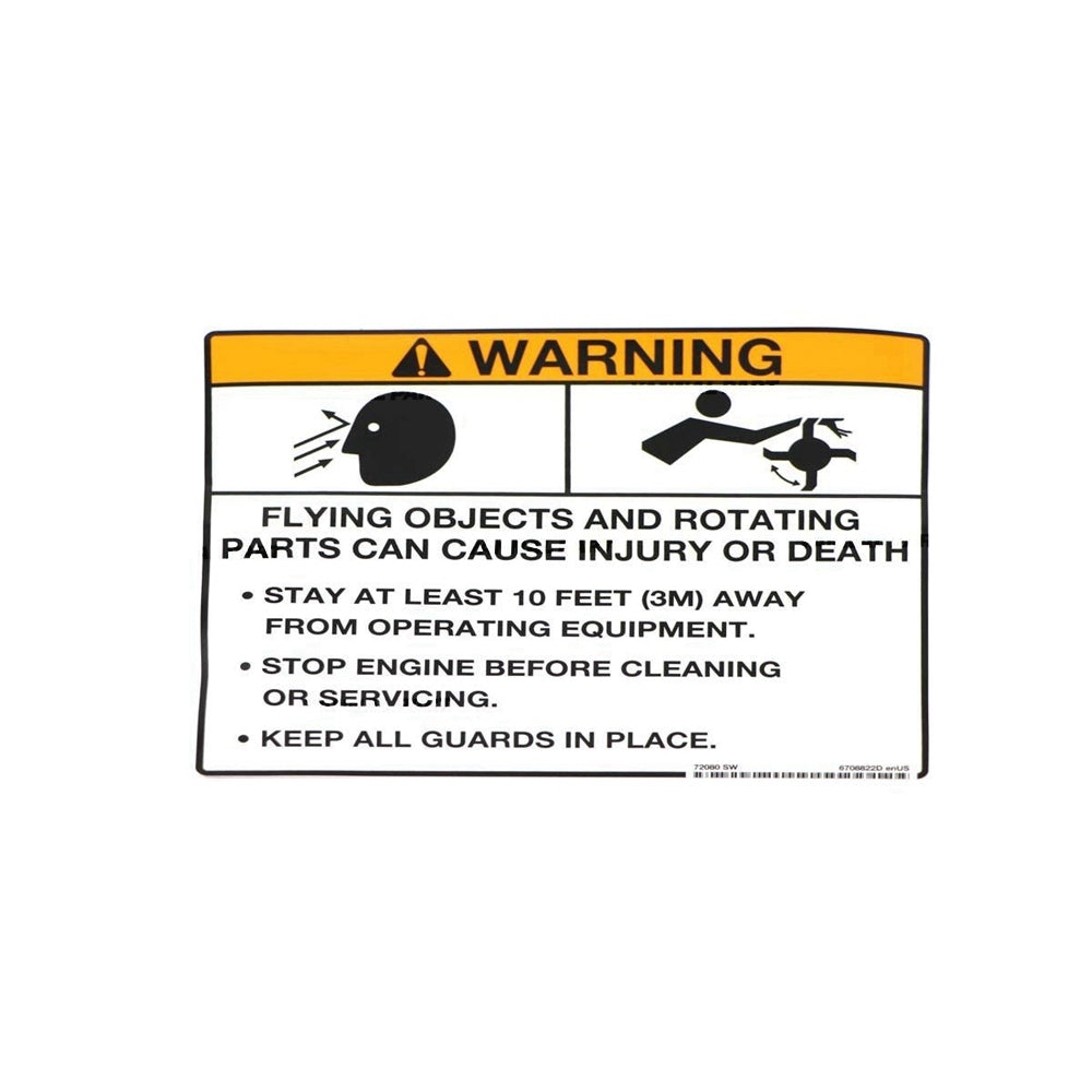 Part No. 6708822 Warning Decal Fit For Bobcat