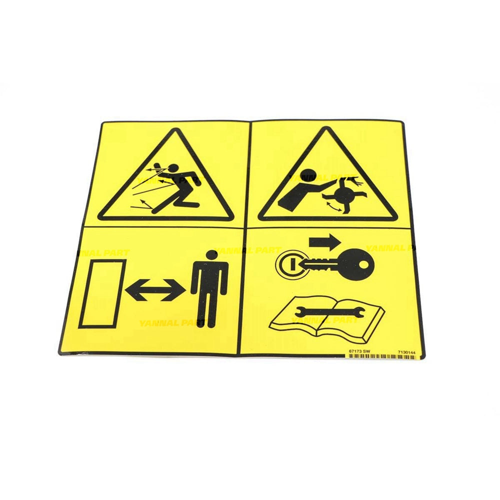 Part No. 7130144 Warning Decal Fit For Bobcat