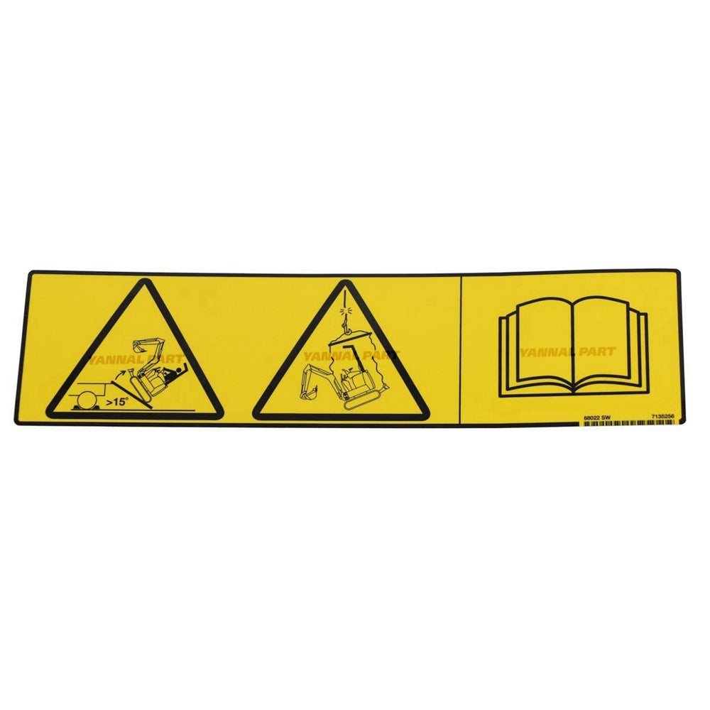 Part No. 7135256 Decal Warning Fit For Bobcat