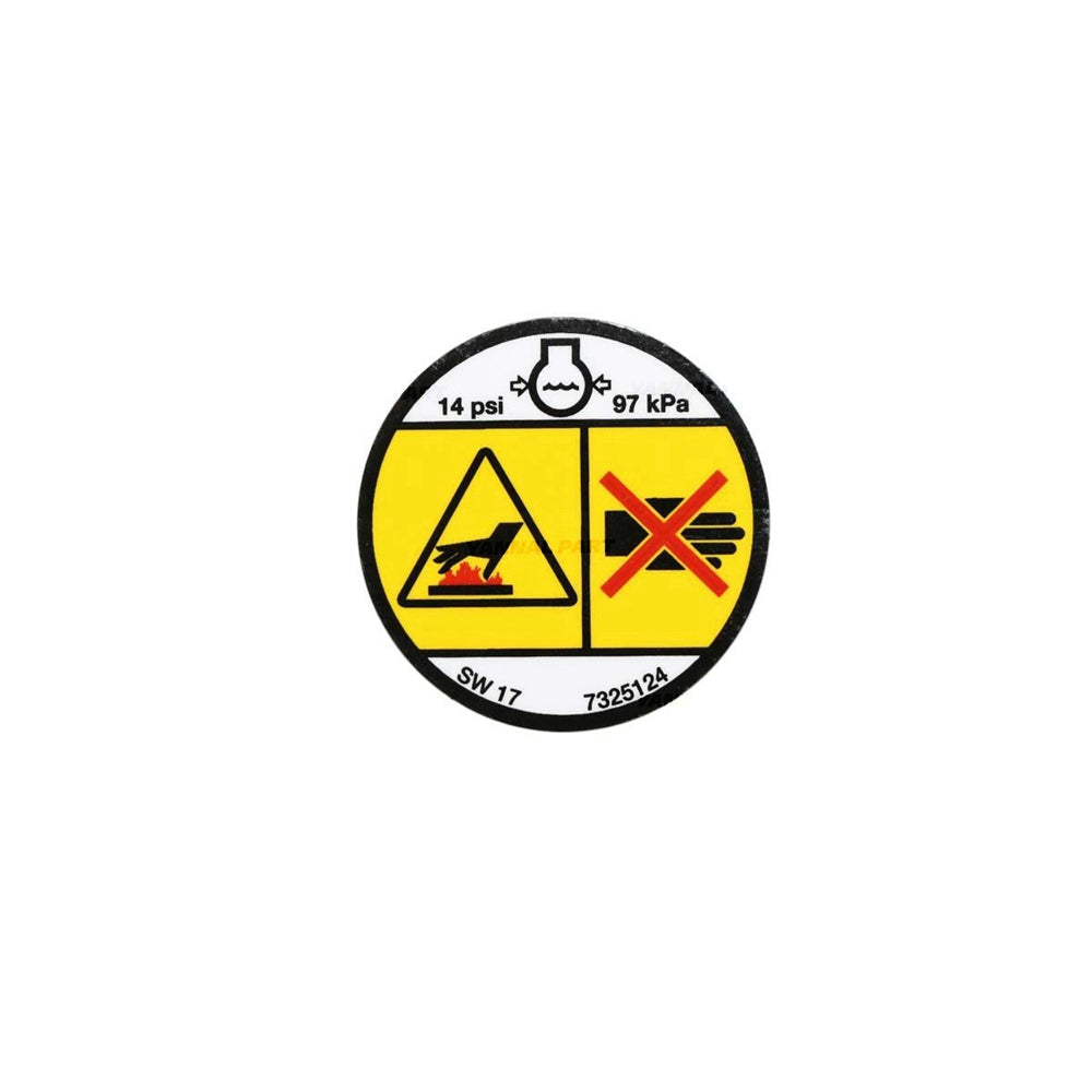Part No. 7325124 Warning Decal for Loaders