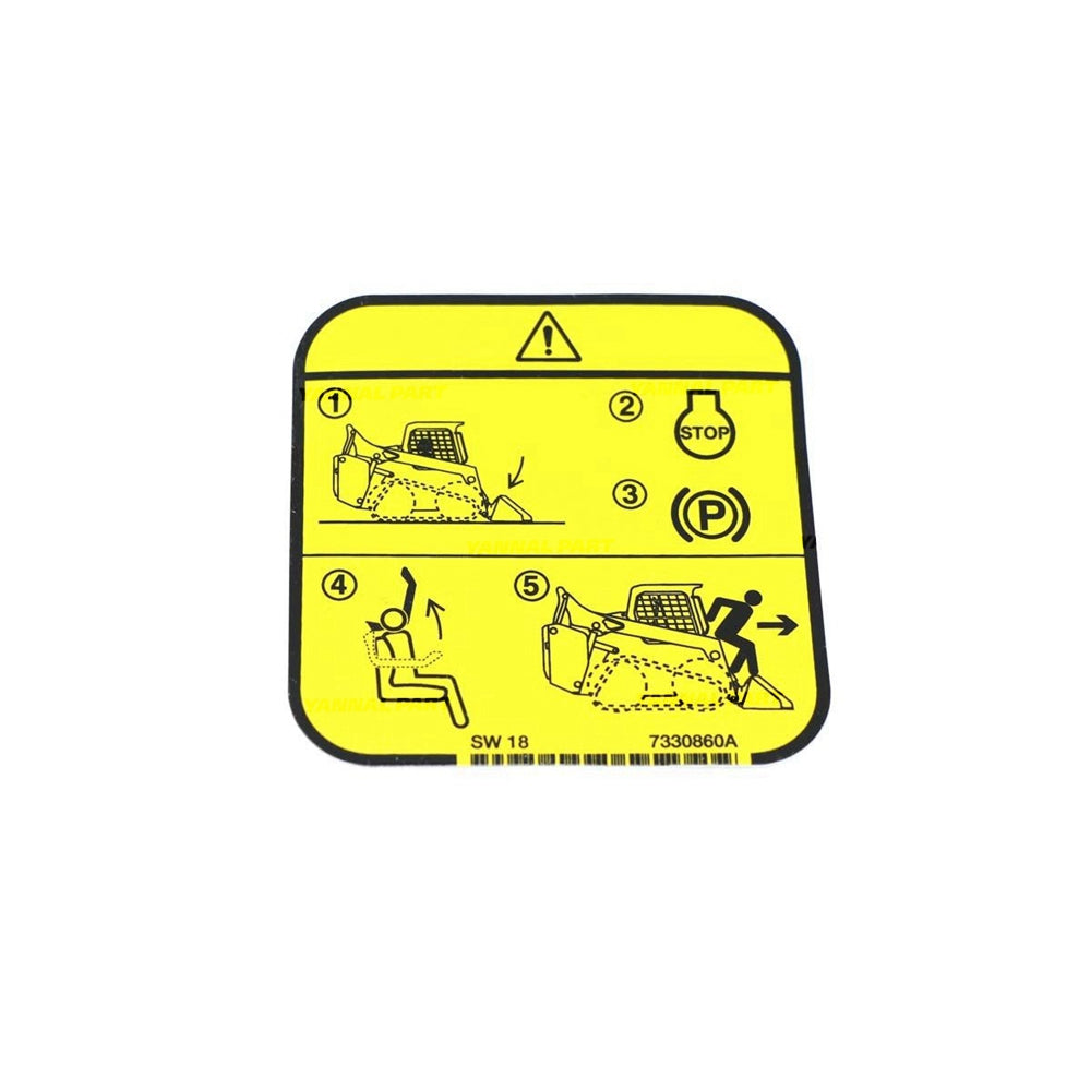Part No. 7330860 Warning Decal for Loaders