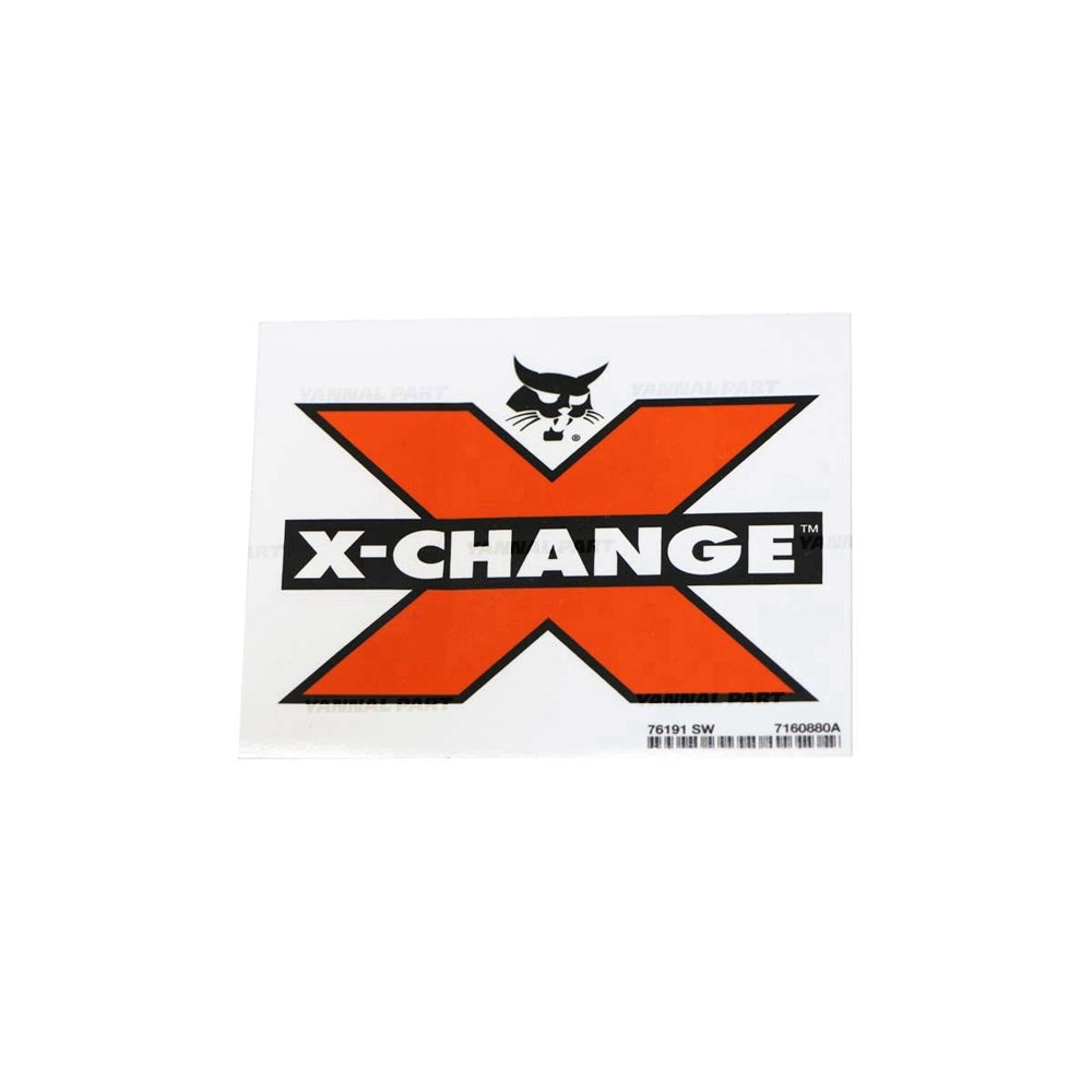 Part No. 7433217 X-Change Decal Fit For Bobcat