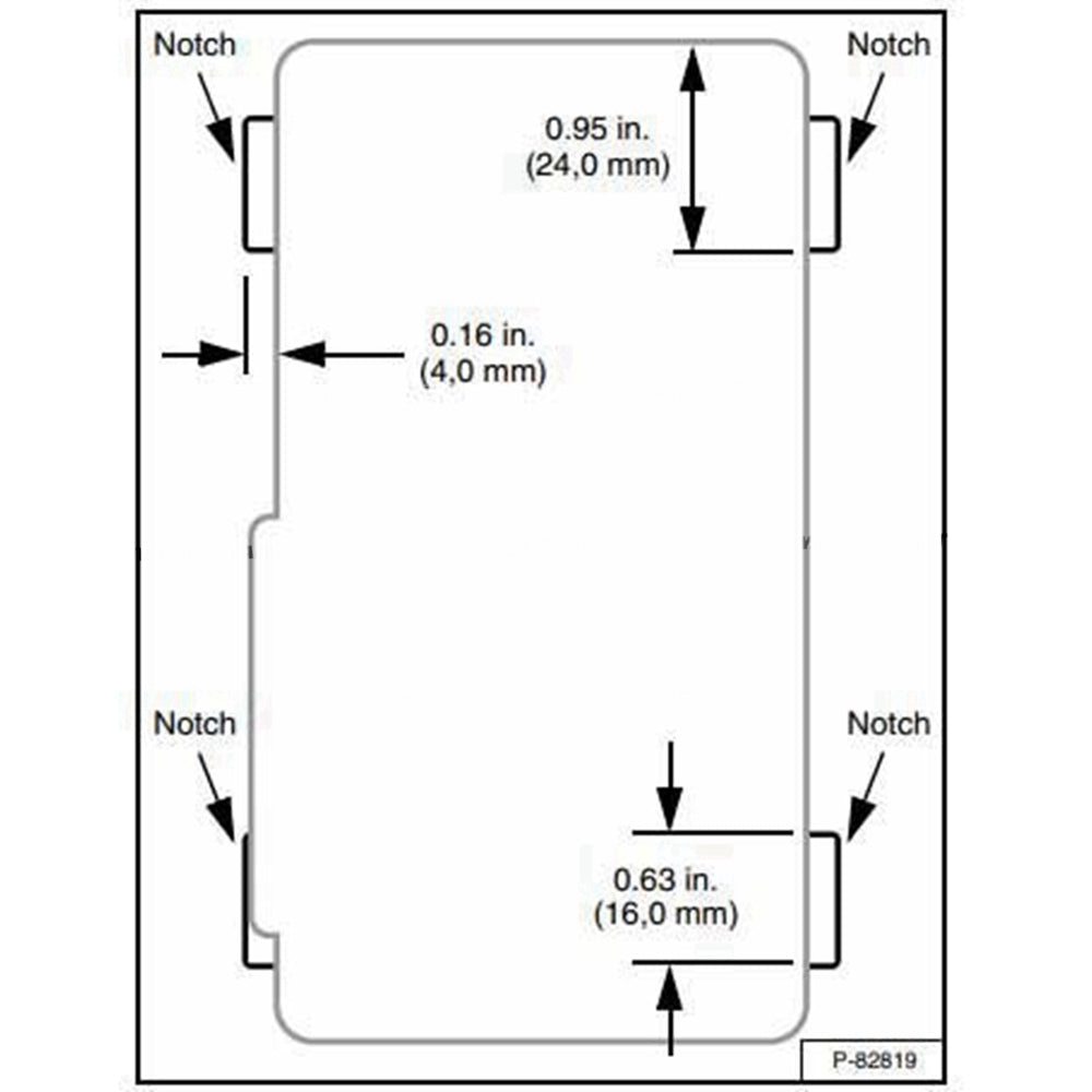 Part No. 6679885 Door Handle for One-Piece Glass Door