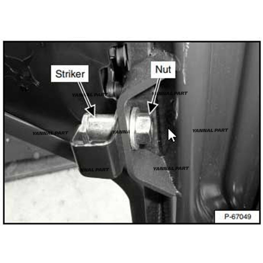Part No. 6679885 Door Handle for One-Piece Glass Door