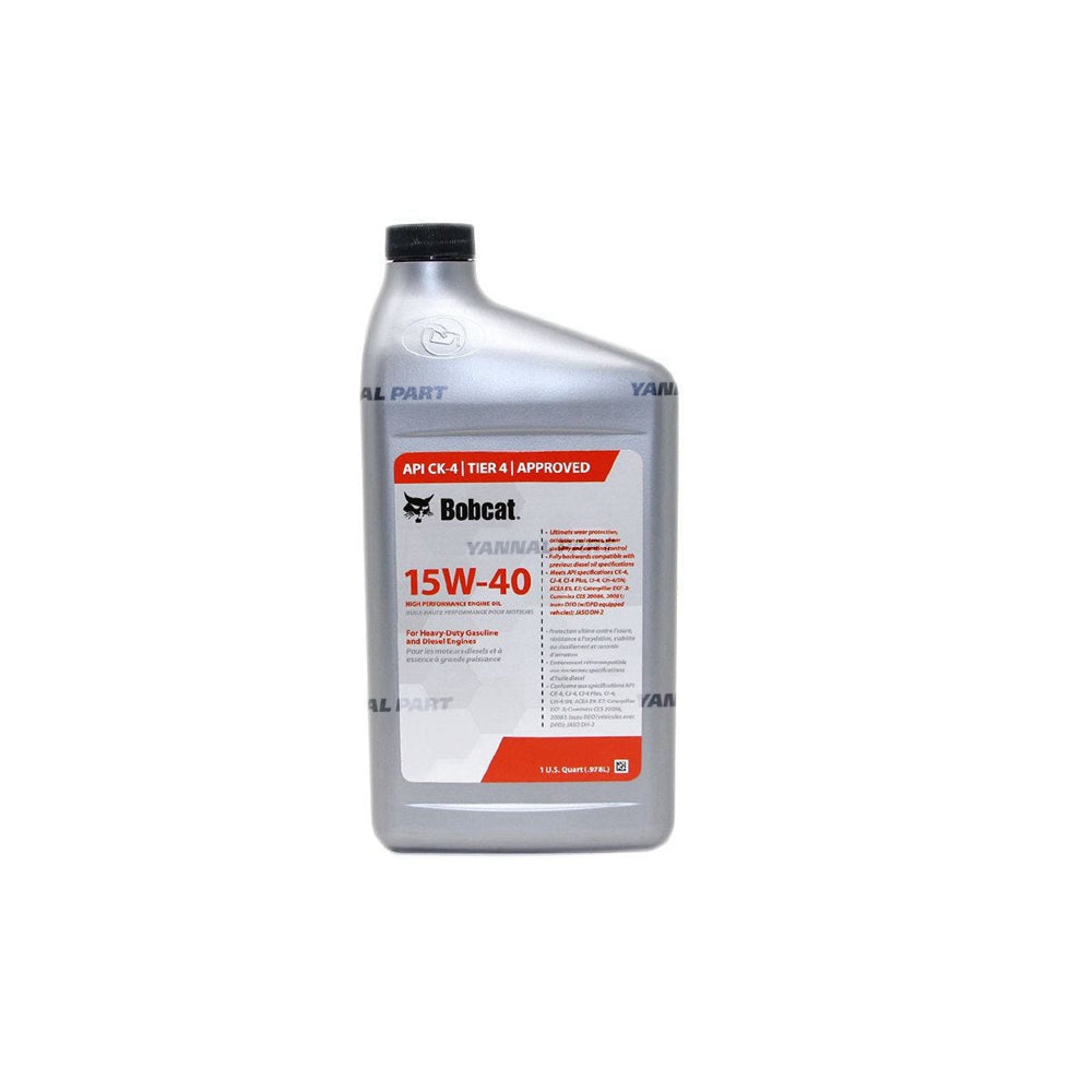 Part No. 7354881 Engine Oil, 15W40 - 1 Quart Fit For Bobcat