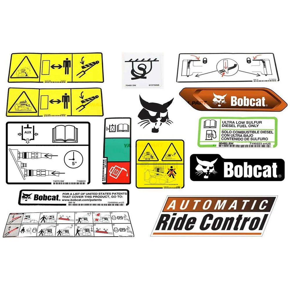 Part No. 7464026 T595 Model Internal and External Decal Kit for Loaders