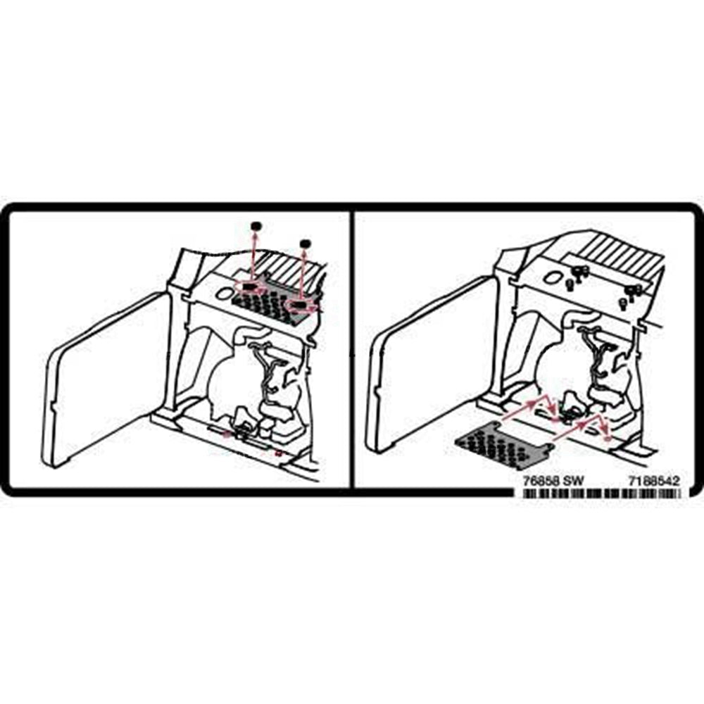 Part No. 7188542 Instructions Decal for Attachments and Loaders