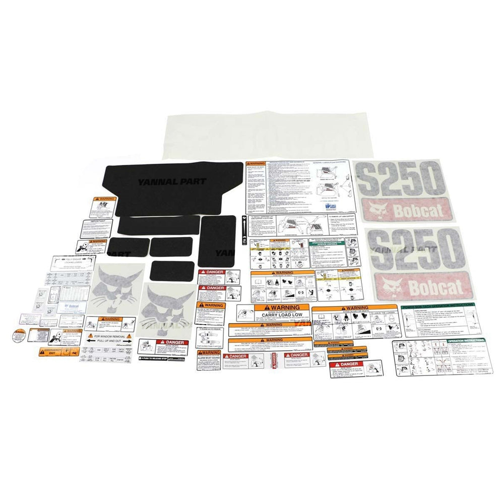 Part No. 6904765 S250 Internal and External Decal Kit for Skid Steer Loaders