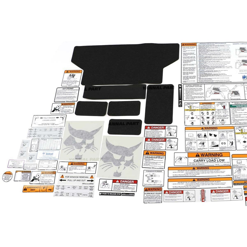 Part No. 6904765 S250 Internal and External Decal Kit for Skid Steer Loaders