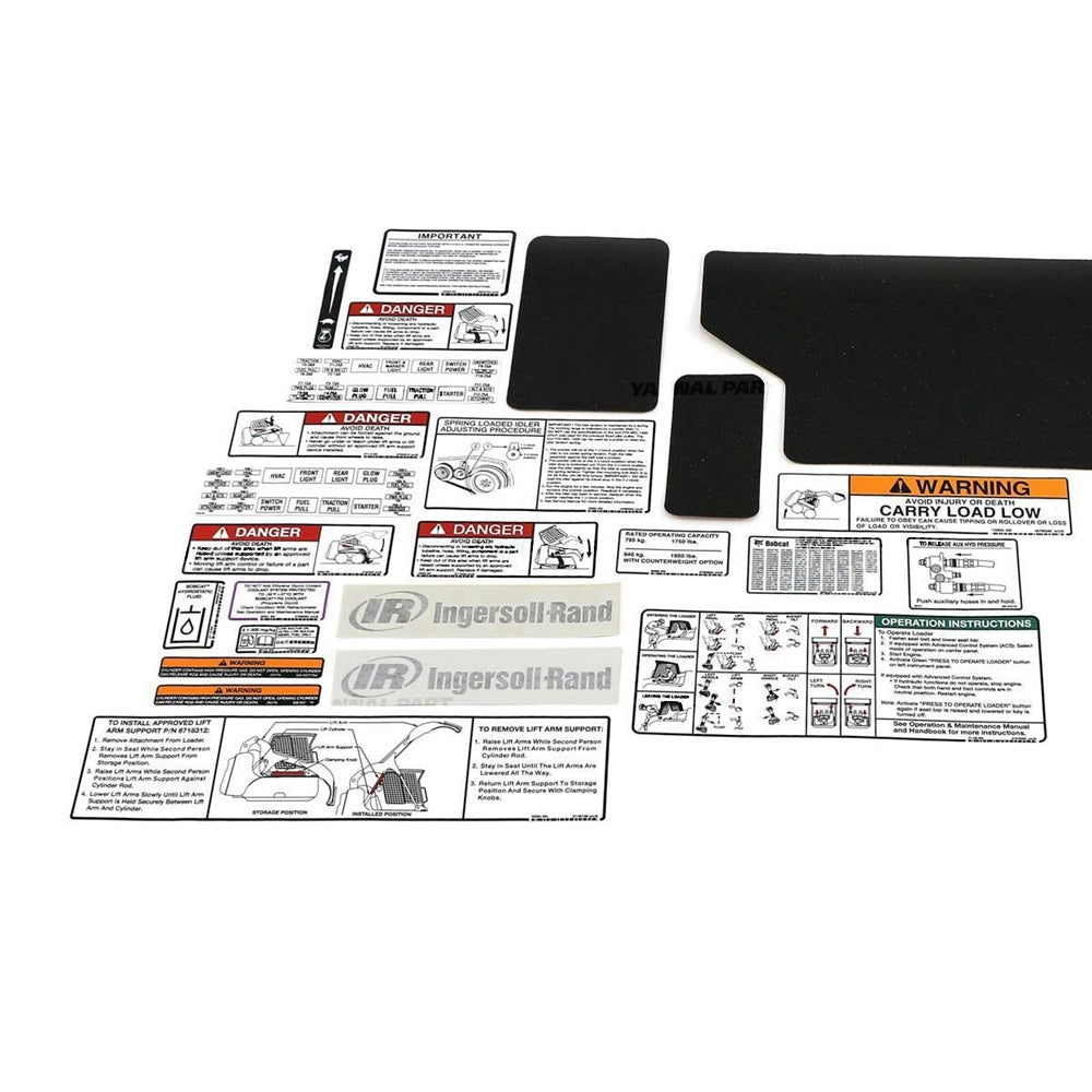 Part No. 6904996 S175 Internal and External Decal Kit for Skid Steer Loaders