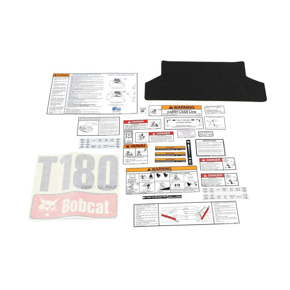 Part No. 6986500 T180 Model Internal and External Decal Kit for Track Loaders