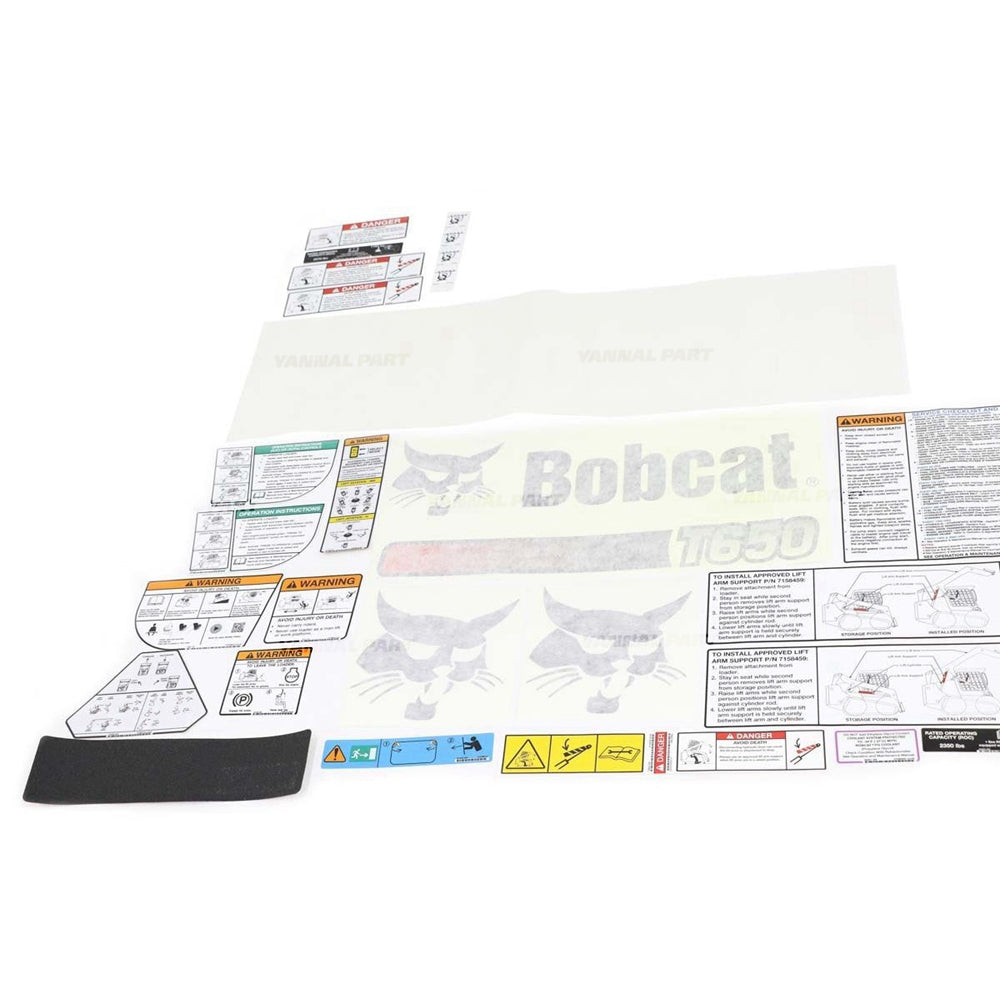 Part No. 6989485 T650 Internal and External Decal Kit for Track Loaders