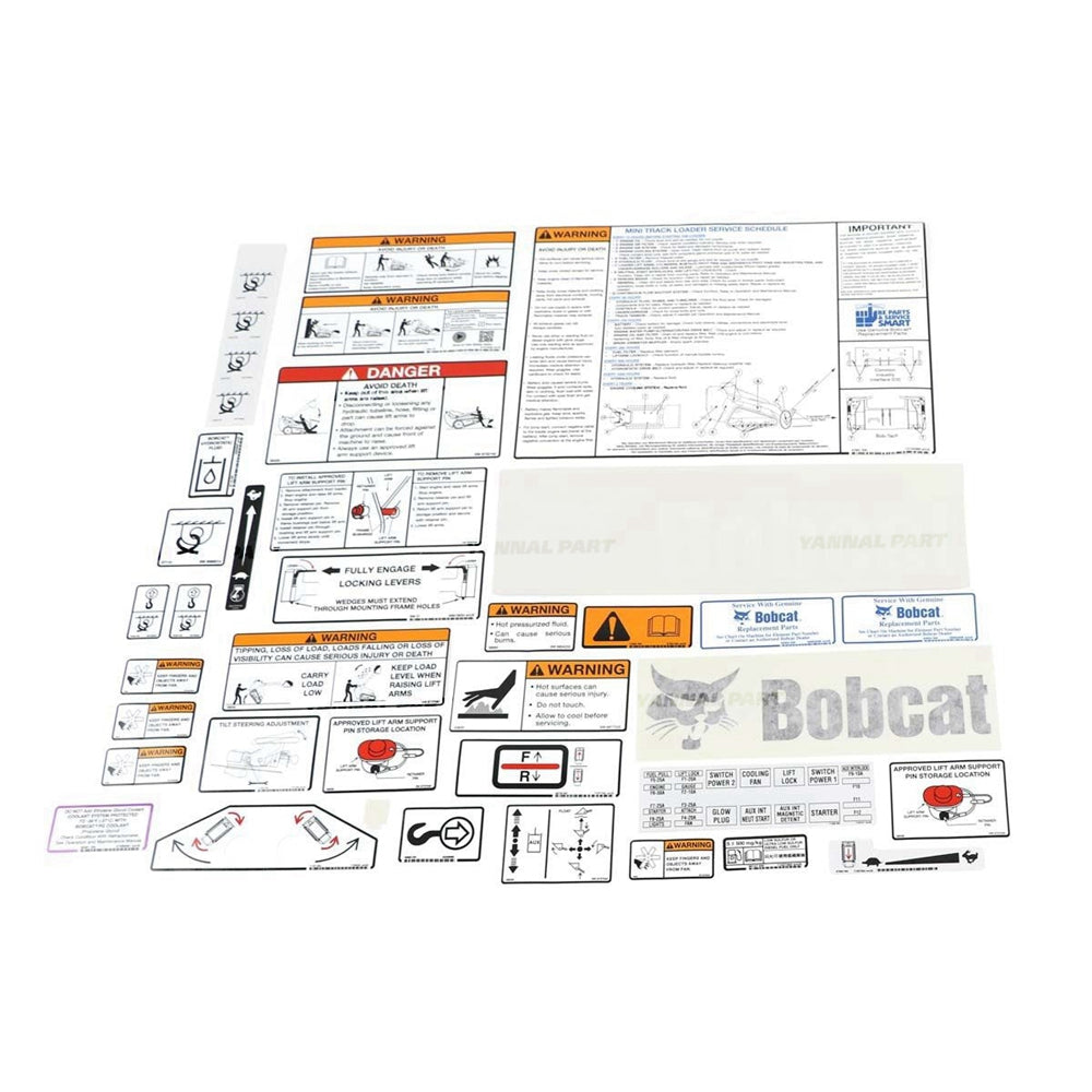 Part No. 7340297 MT55 Decal Kit for Mini Track Loaders