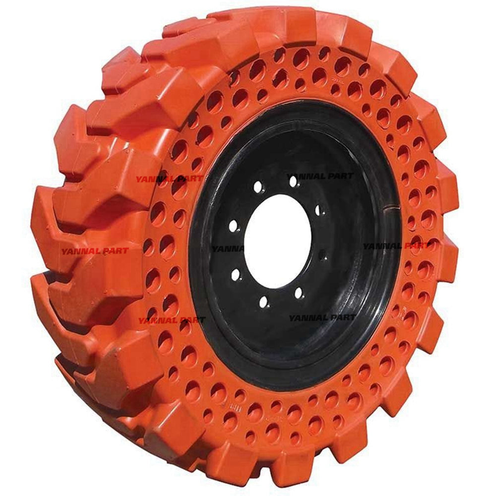 Part No. 7022985 Left Non Marking Orange Dirt Terrain Solid Tire, 12 x 16.5 Fit For Bobcat