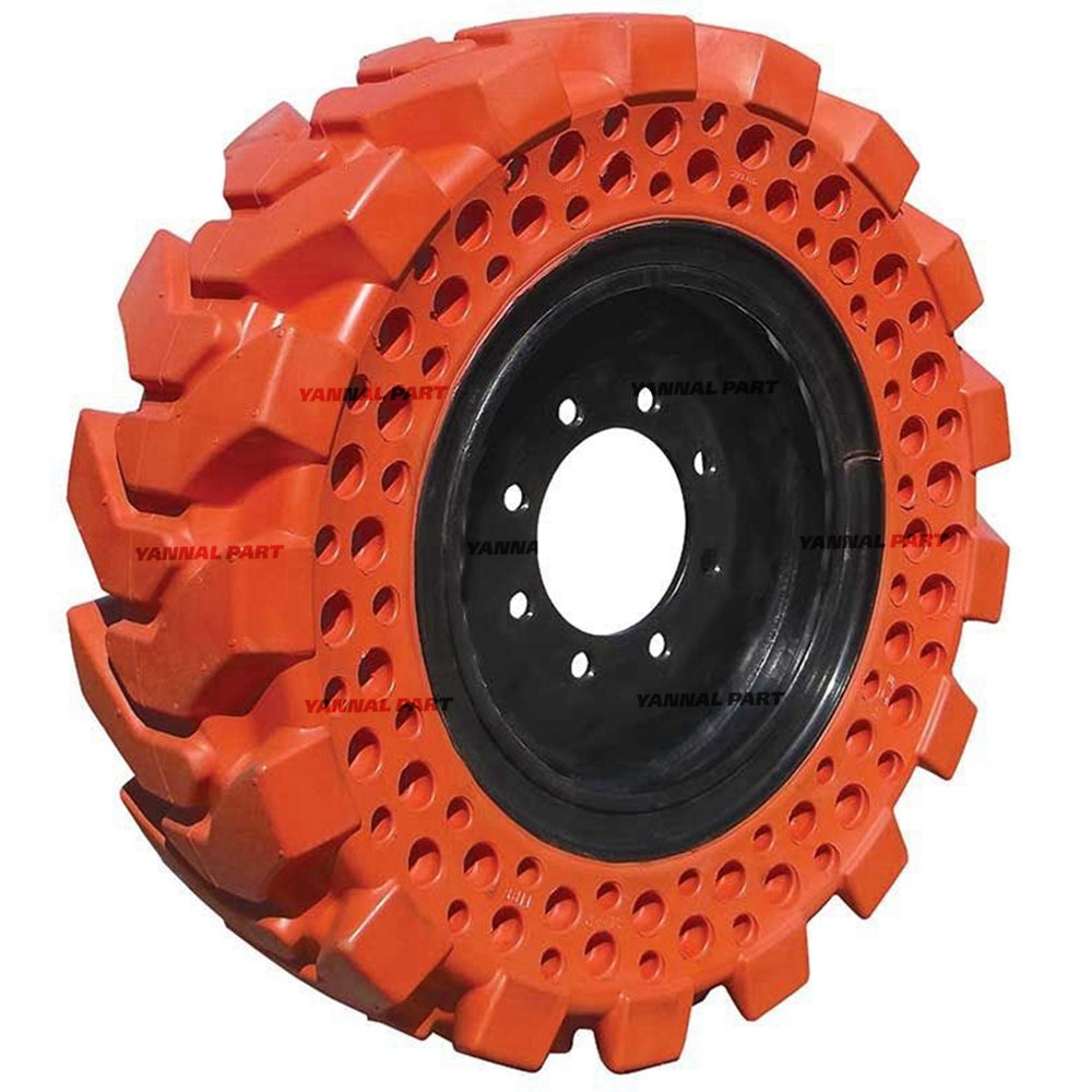 Part No. 7022984 Non Marking Orange Dirt Terrain Solid Tire, Right Fit For Bobcat