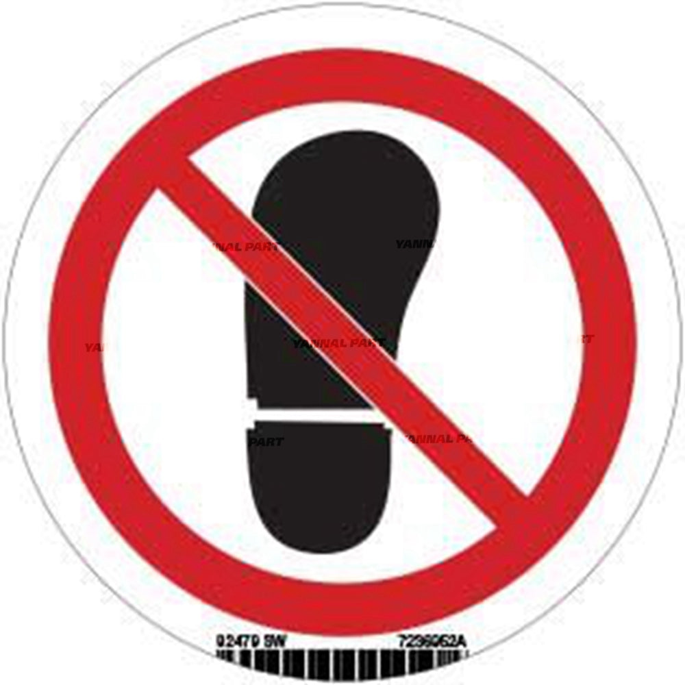 Part No. 7236952 Not A Step Decal for Attachments and Compact Wheel Loaders