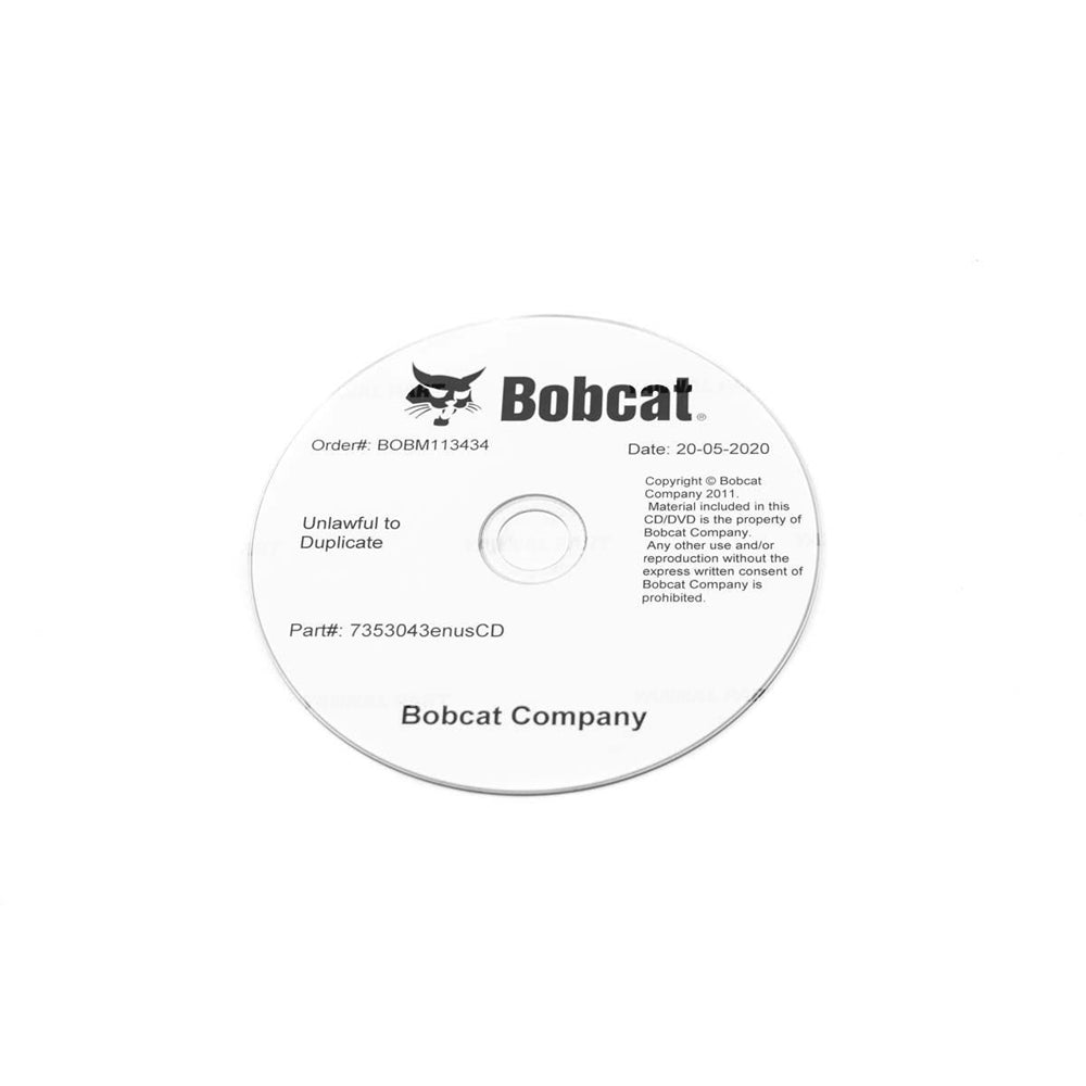 Part No. 7353043ENUSCD S66 Loader Operation and Maintenance Manual on CD Fit For Bobcat