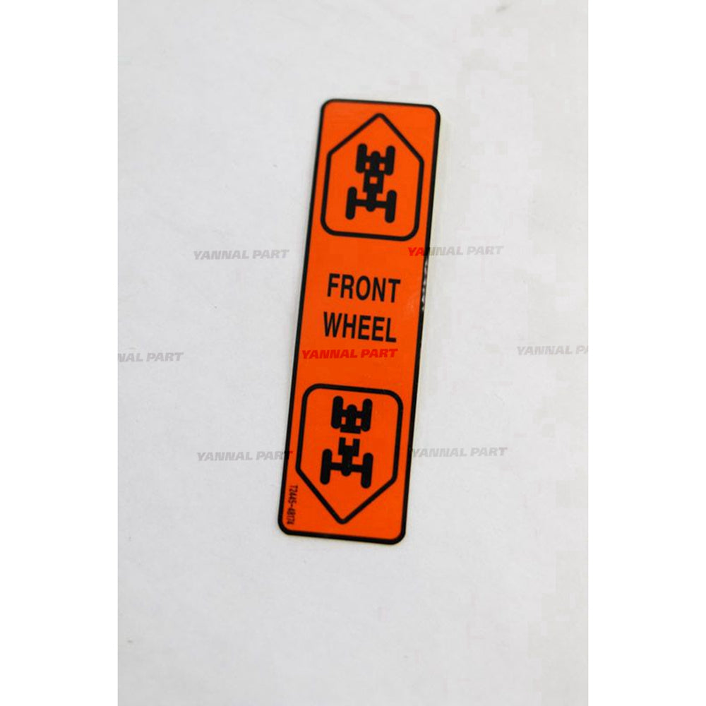 Part No. 7385580 Front Wheel Decal Fit For Bobcat