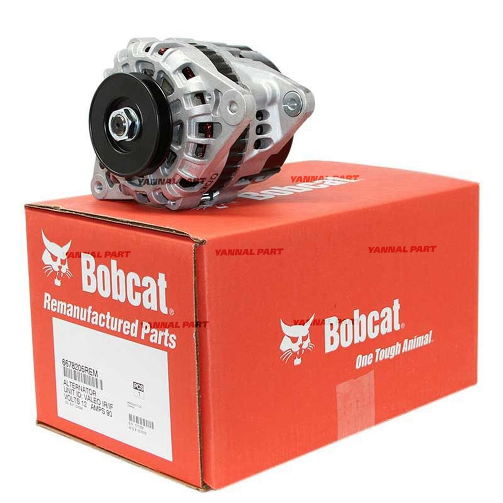 Part No. 6678205REM 90 Amp Alternator, Remanufactured Fit For Bobcat