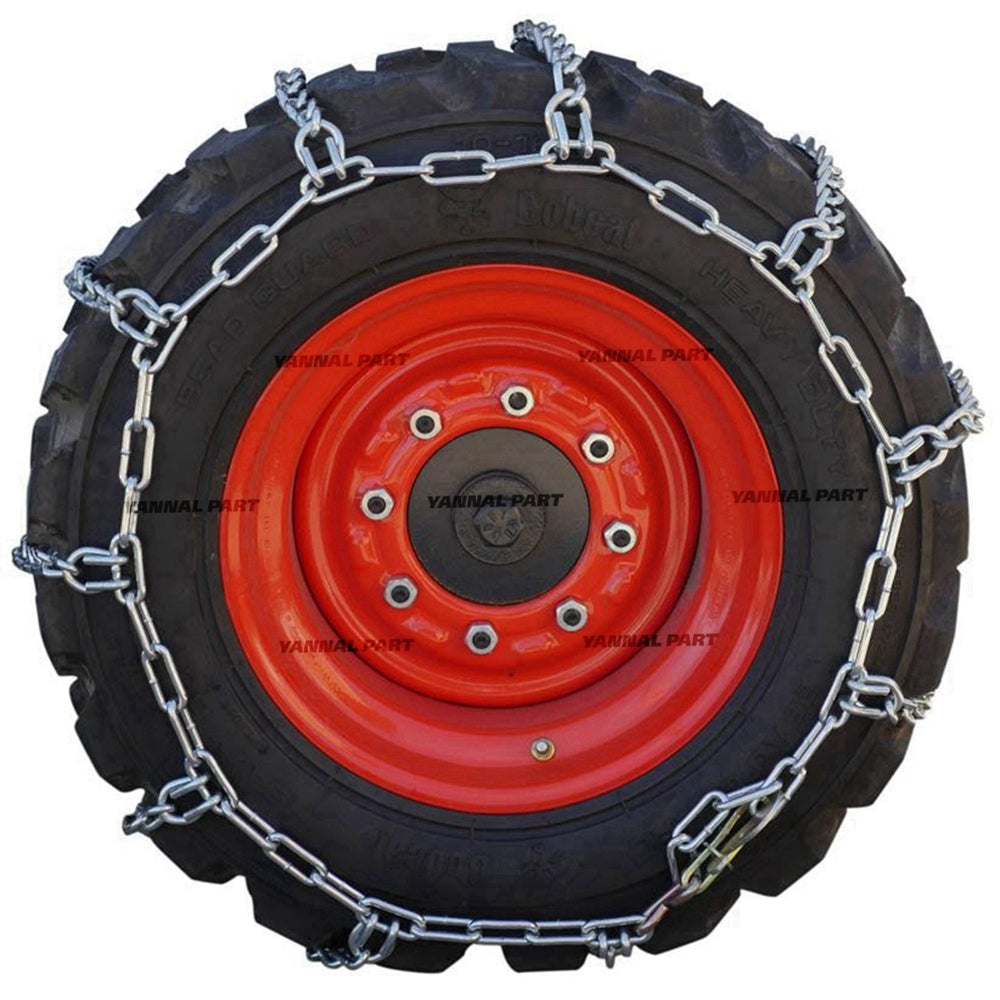 Part No. 6901560 Heavy Duty Tire Chains, 4 Link Spacing Fit For Bobcat