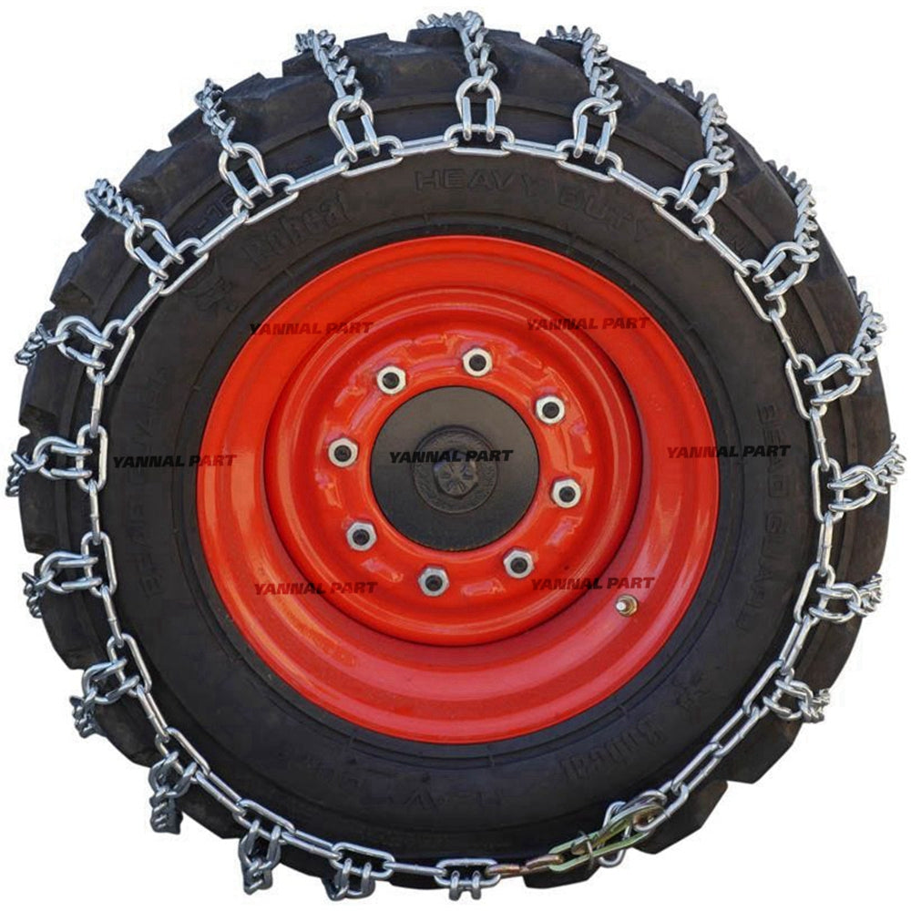 Part No. 6988991 Heavy Duty Tire Chains, 2 Link Spacing Fit For Bobcat