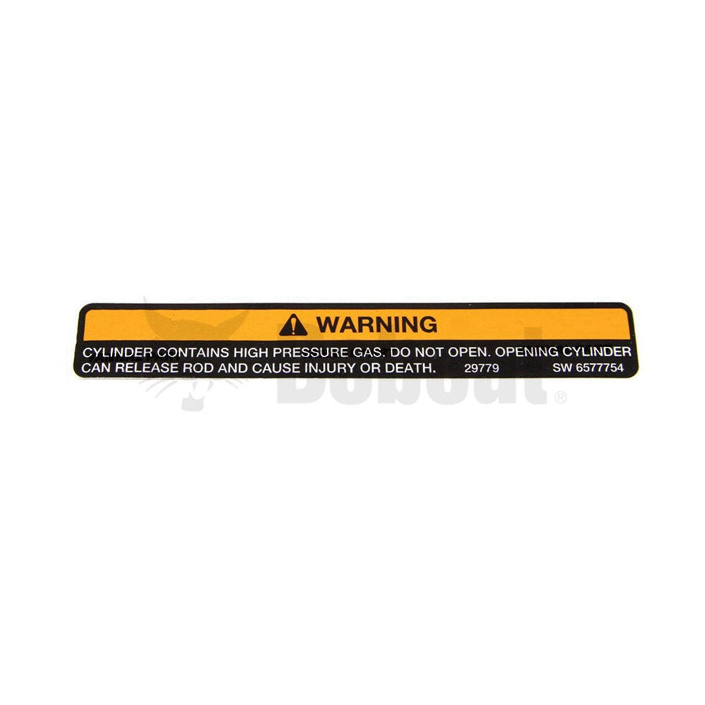 Part No. 6577754 Cylinder Warning Decal Fit For Bobcat