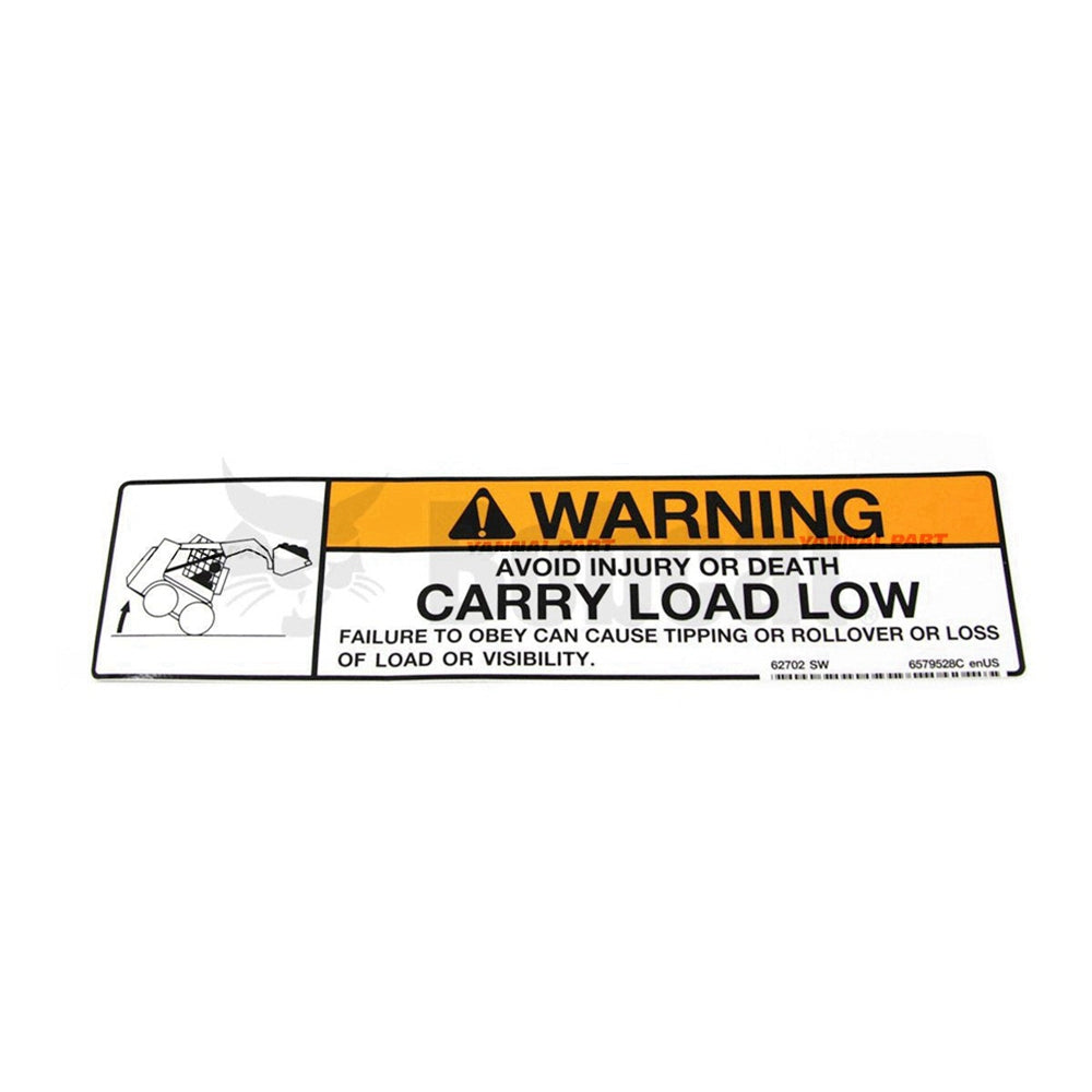 Part No. 6579528 Warning Decal Fit For Bobcat