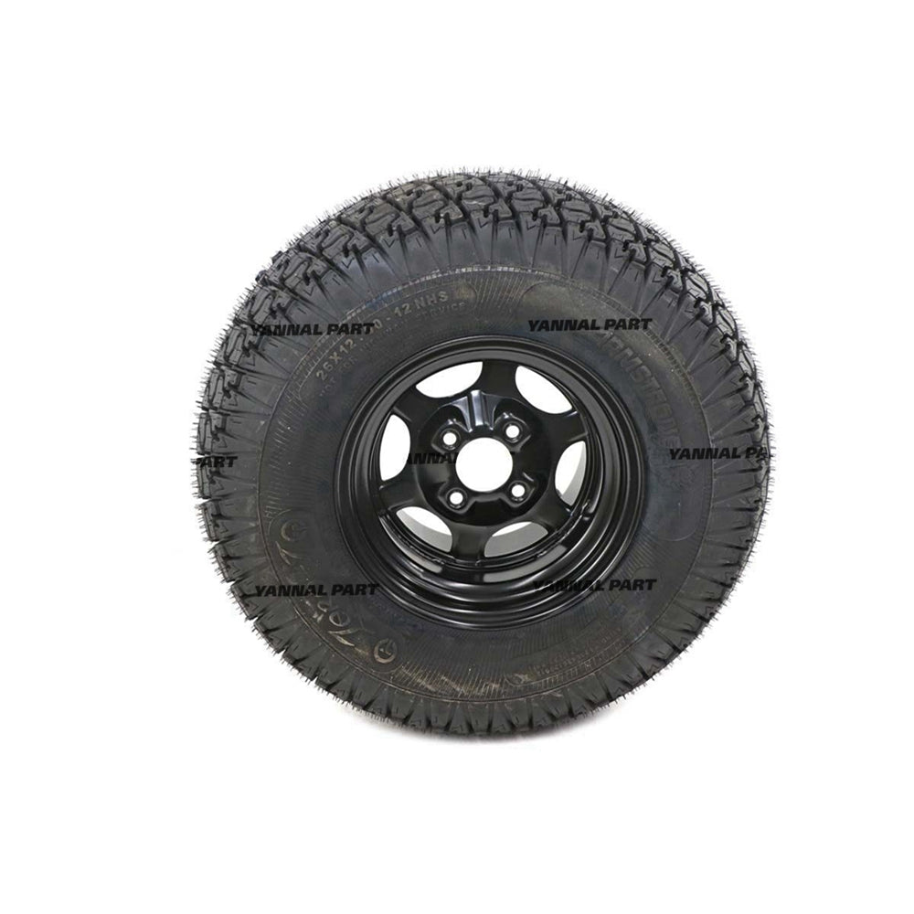 Part No. 4174467 26 X 12 -12 Rear Tire and Black Wheel for ZTR Mowers