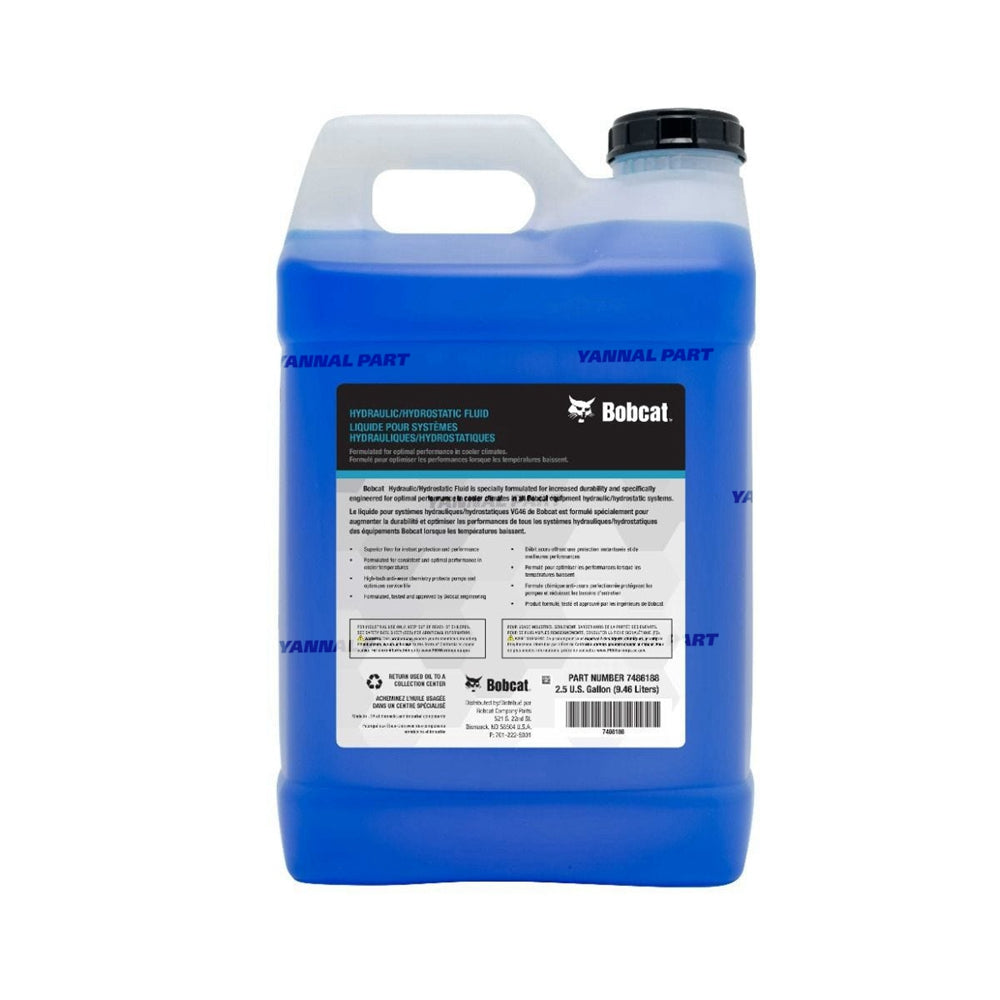 Part No. 7486188 New! Cool Climate Hydraulic/Hydrostatic Fluid 2.5 Gallon Fit For Bobcat